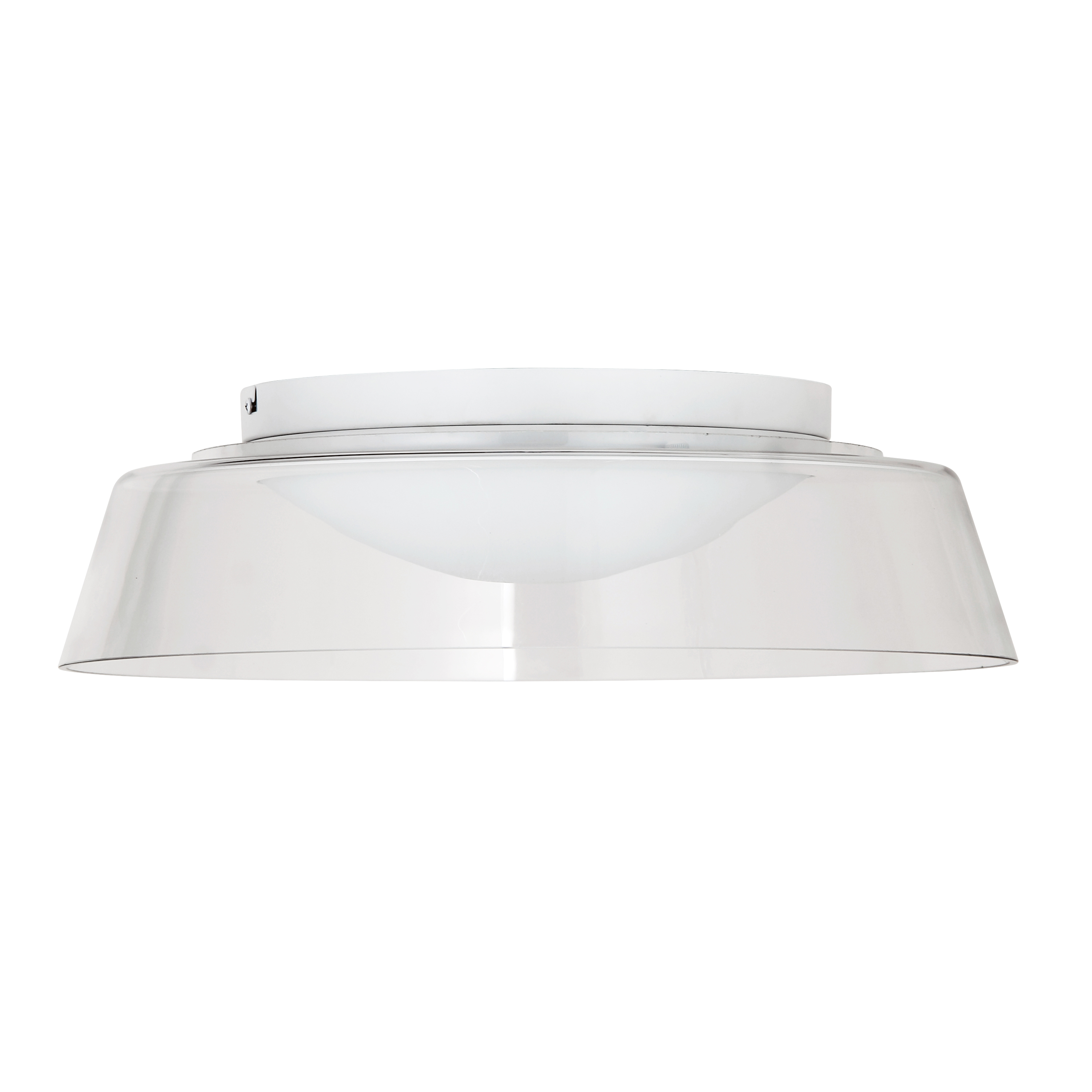 35W Flush Mount, MW Finish with Clear Glass