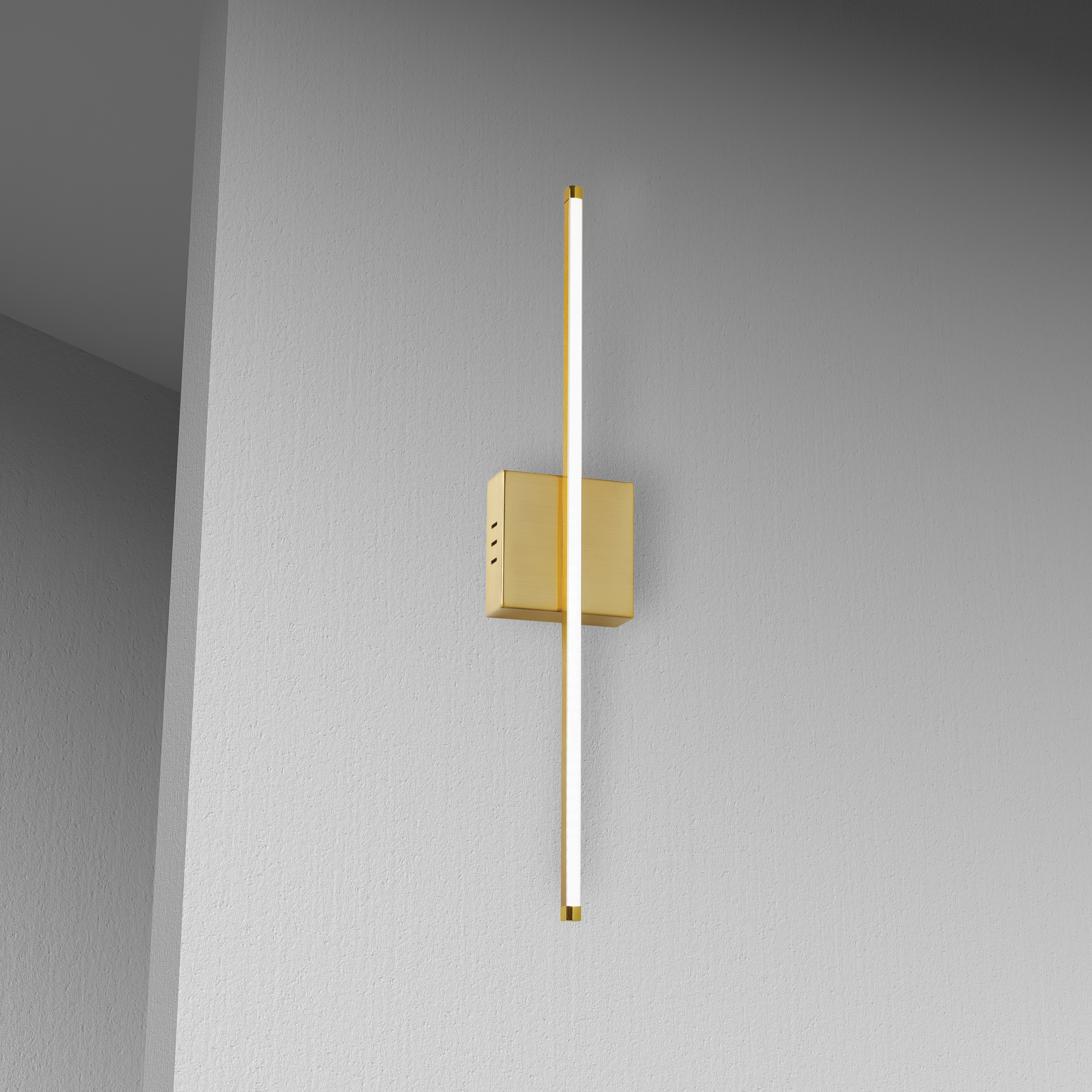 19W Wall Sconce AGB w/WH Acrylic Diffuser