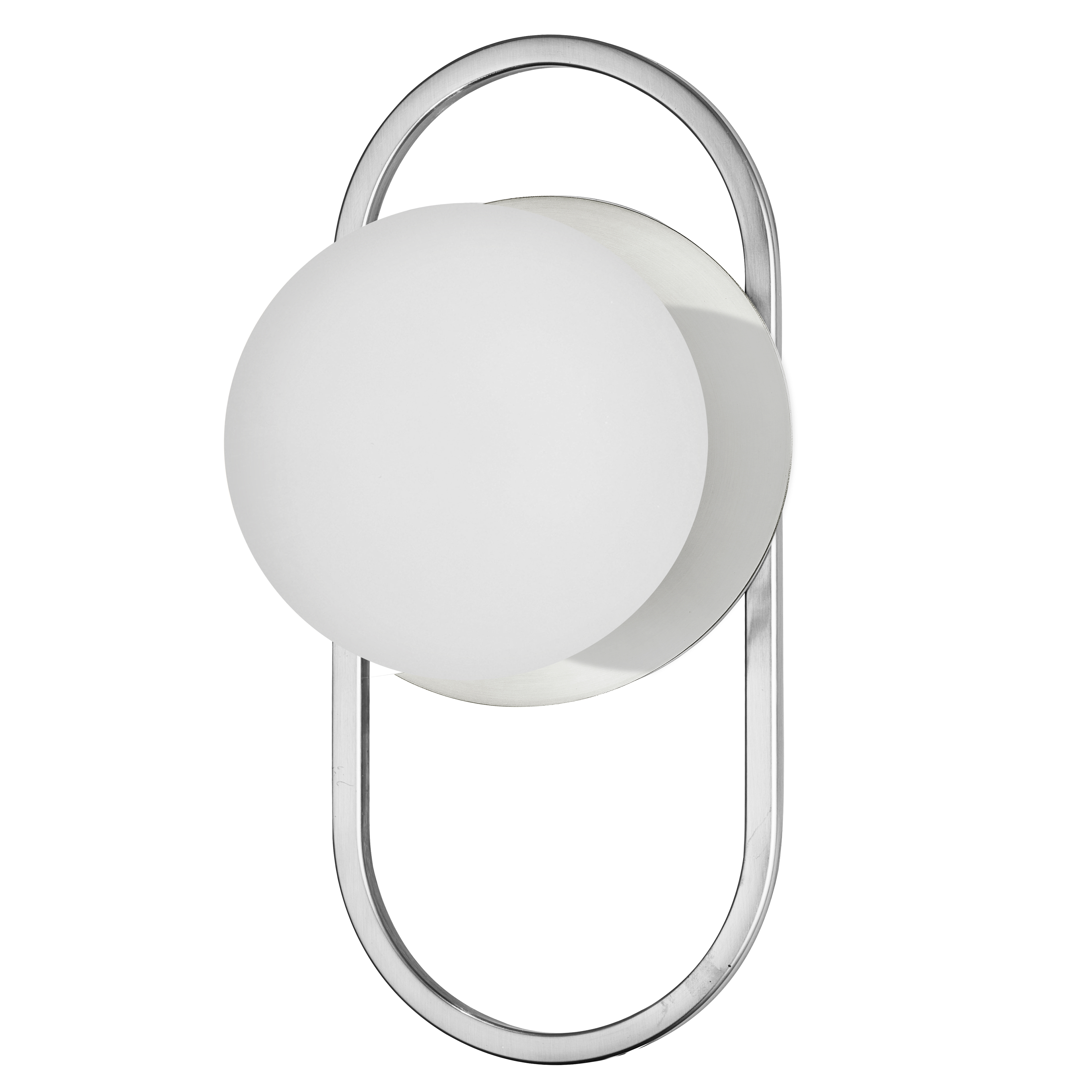 1LT Wall Sconce, PC w/ Opal glass