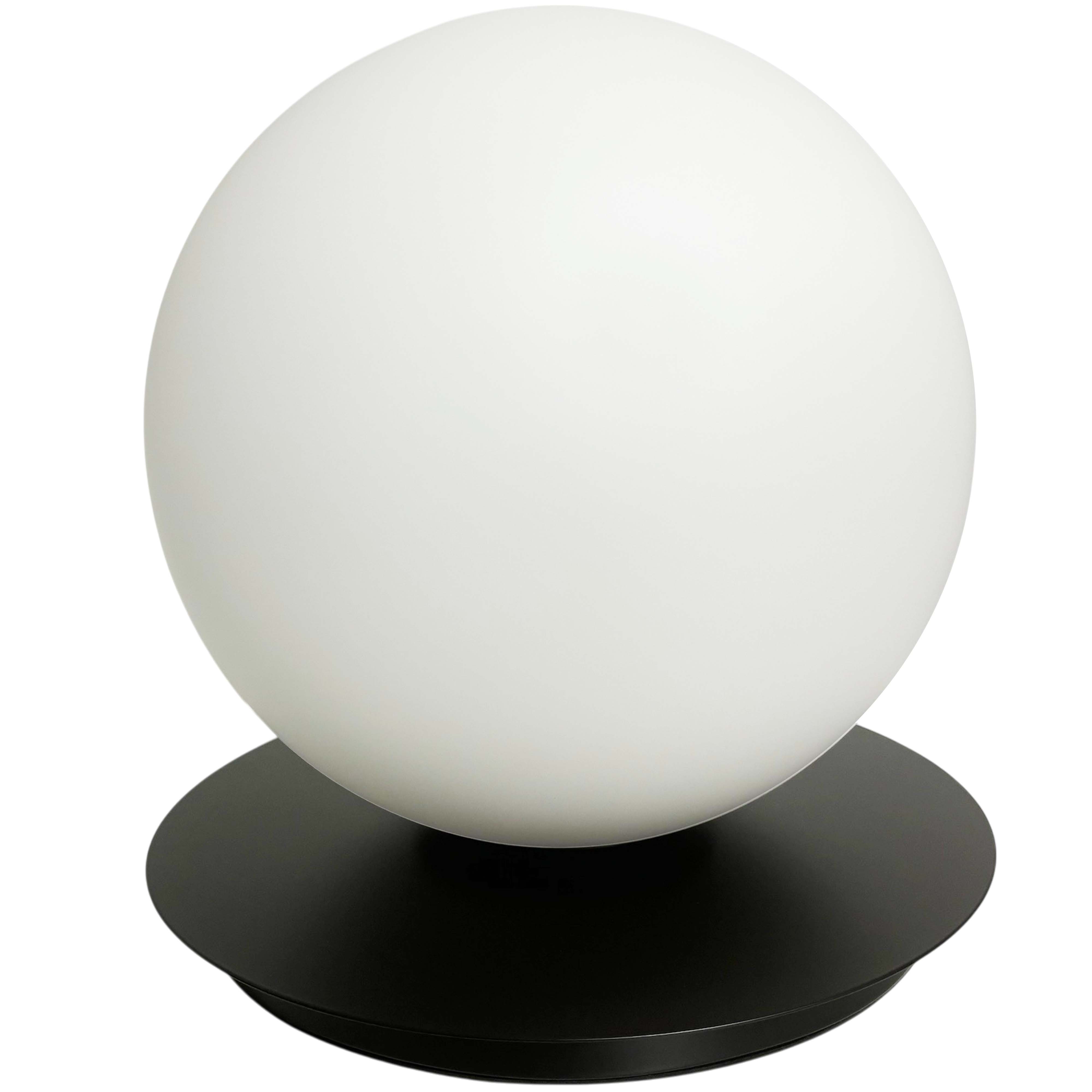 1LT Table Lamp, MB w/ WH Opal Glass