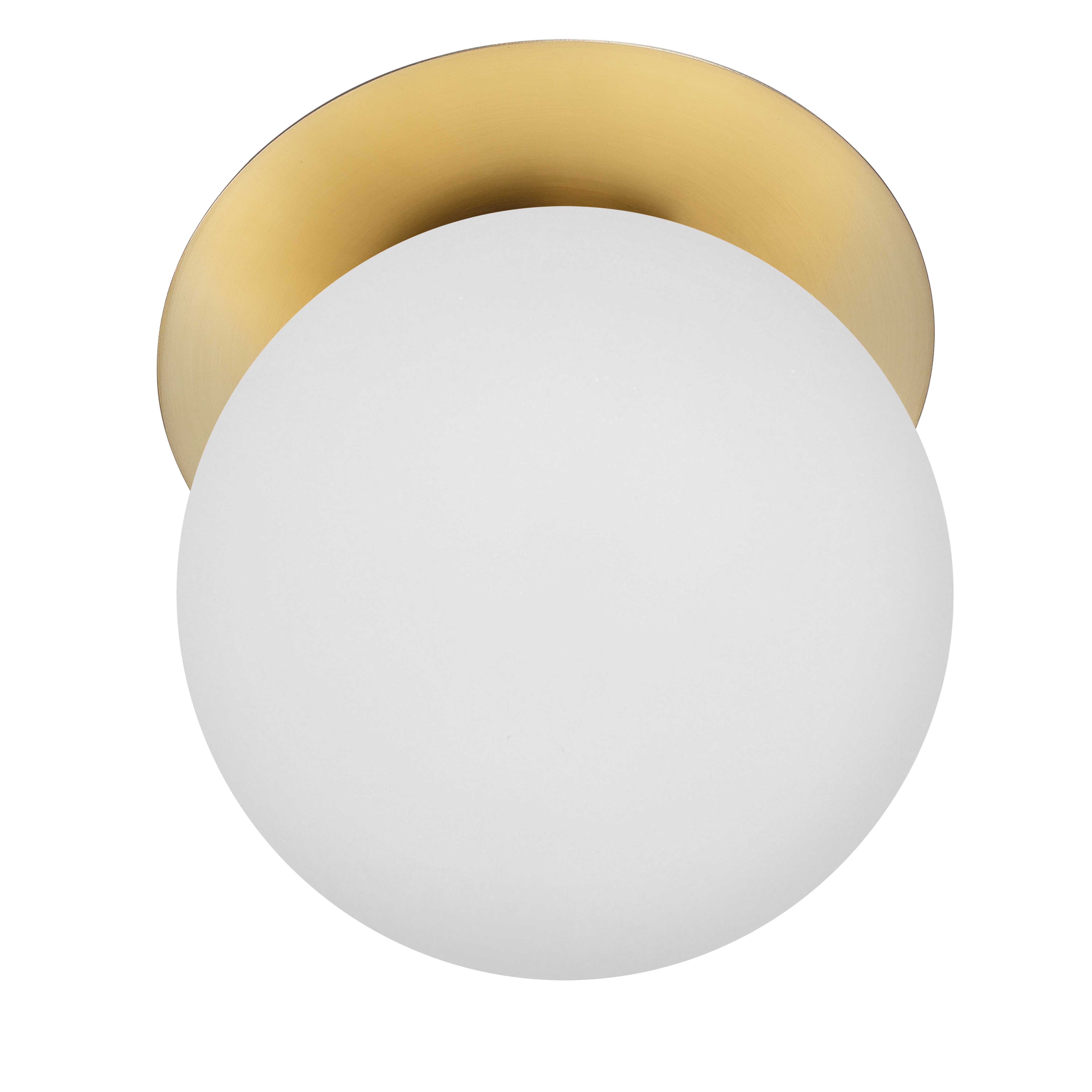 1LT Wall Sconce, AGB w/ Opal Glass