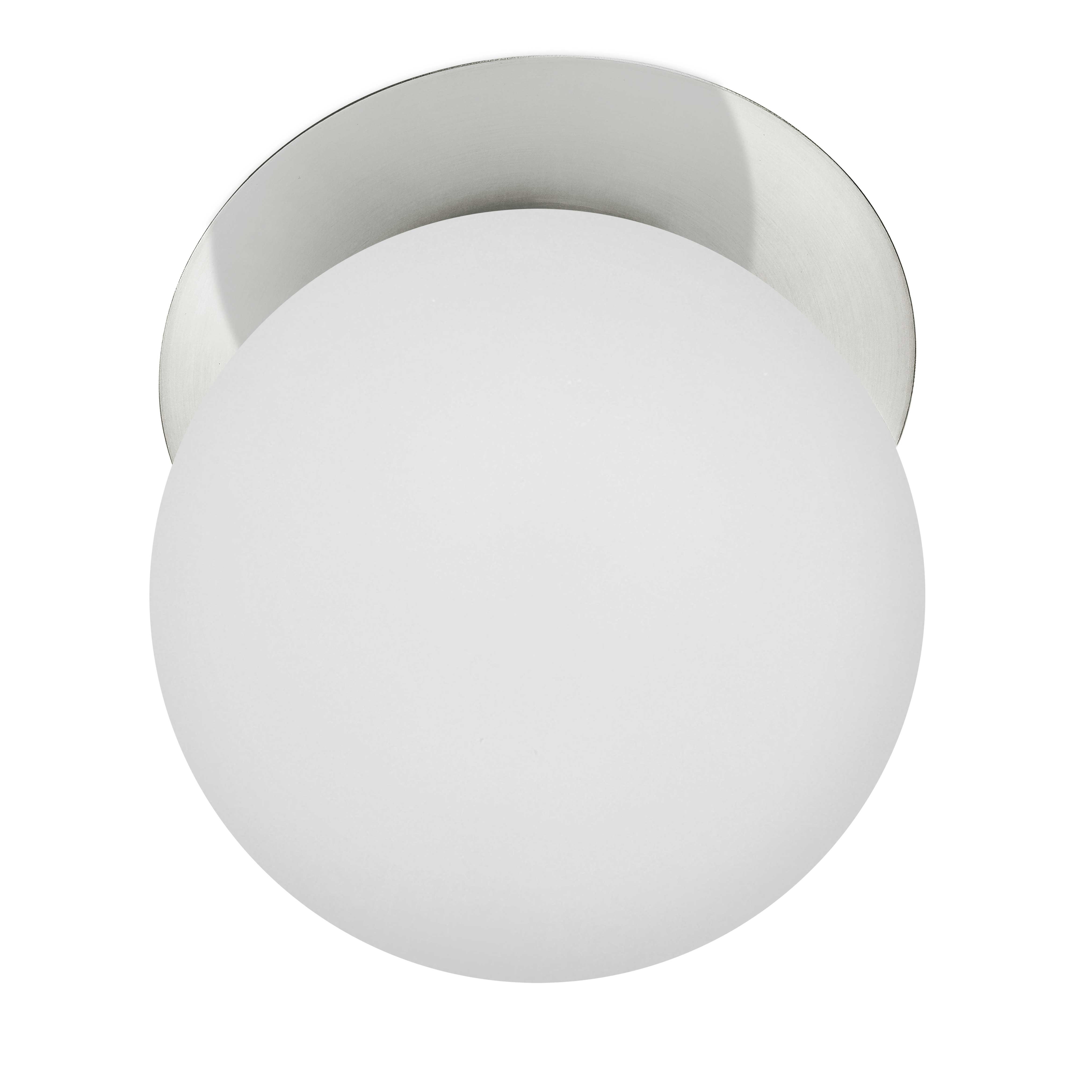 1LT Wall Sconce, PC w/ Opal Glass