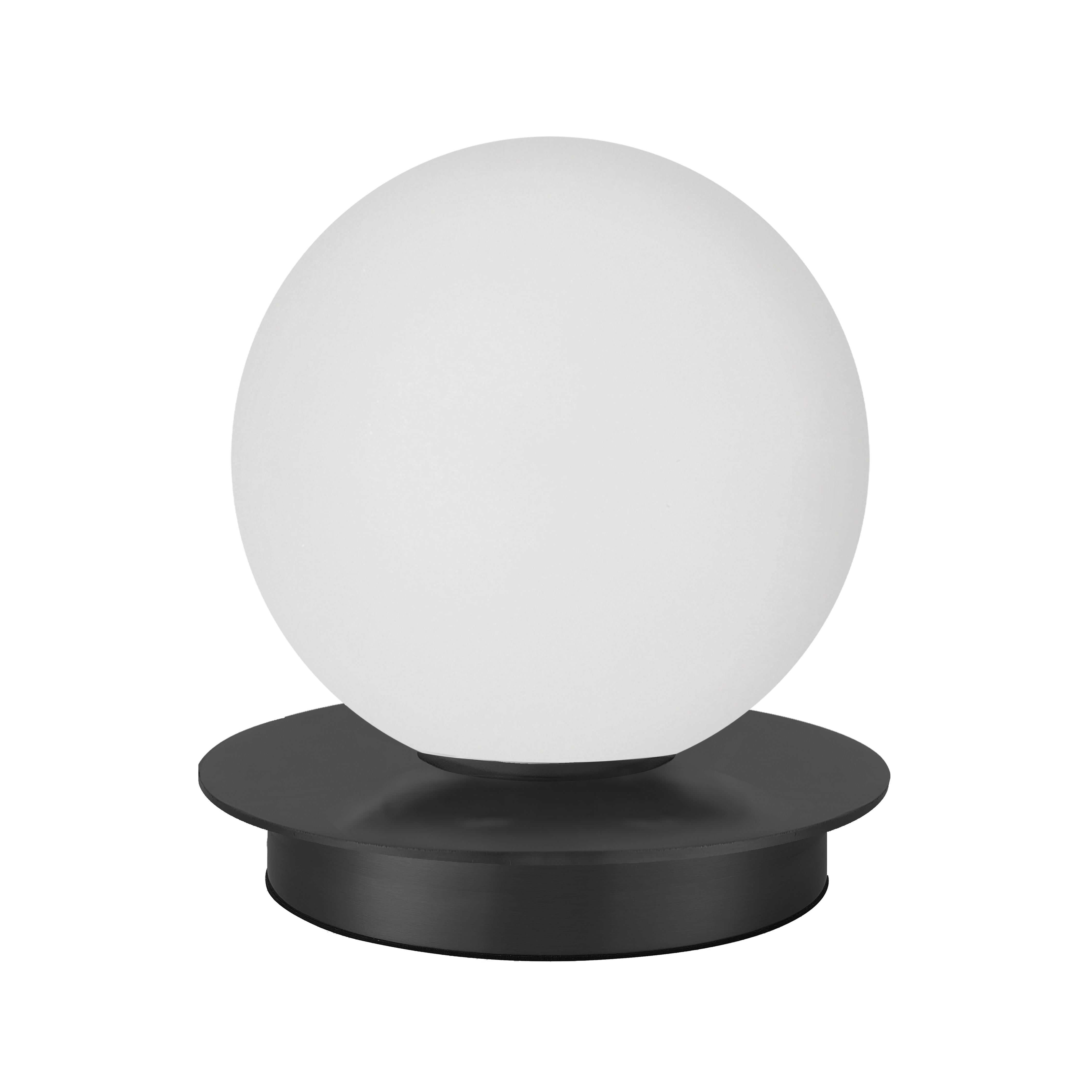 1LT Table Lamp, MB w/ WH Opal Glass