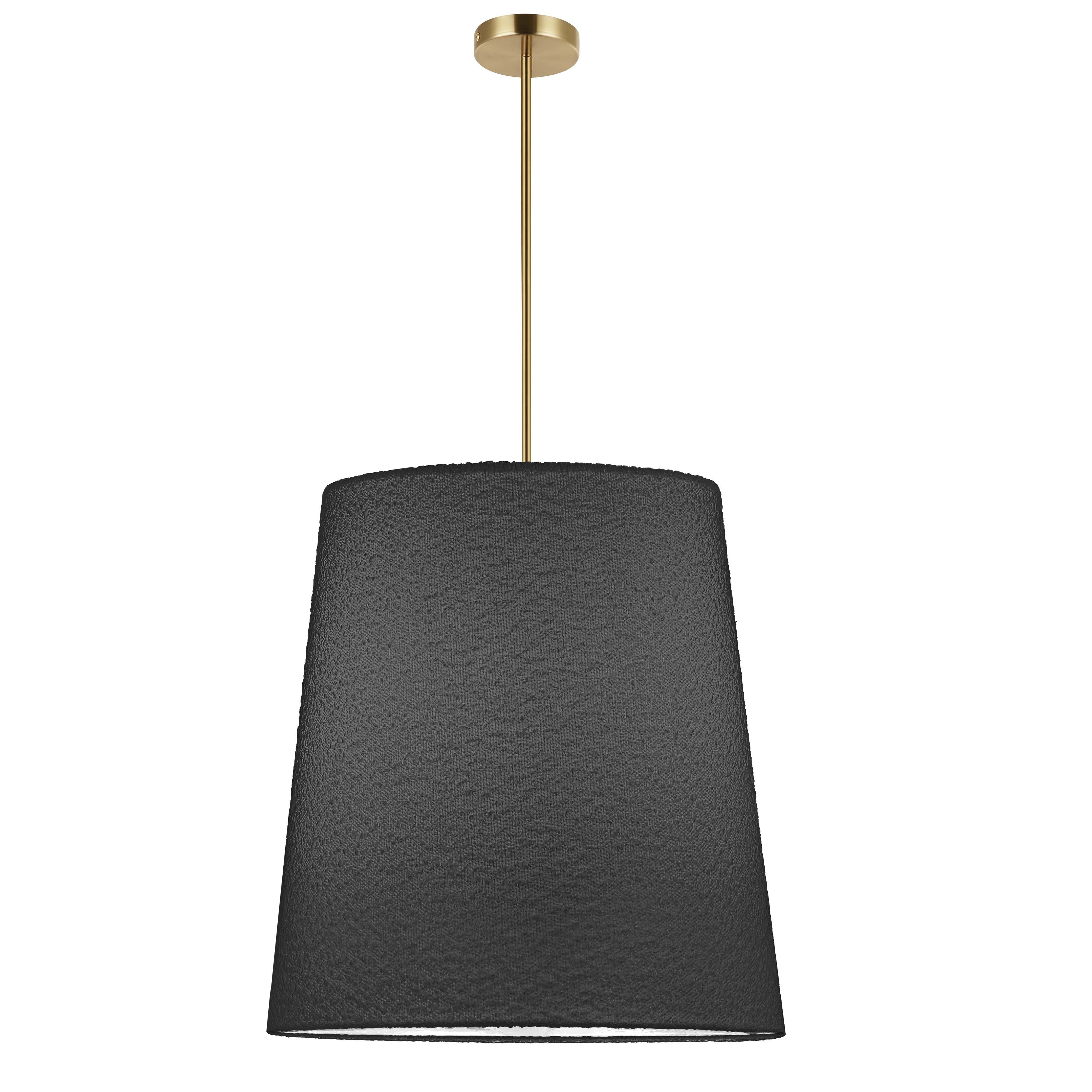 1LT Pendant, AGB w/ BK Boucle Shade