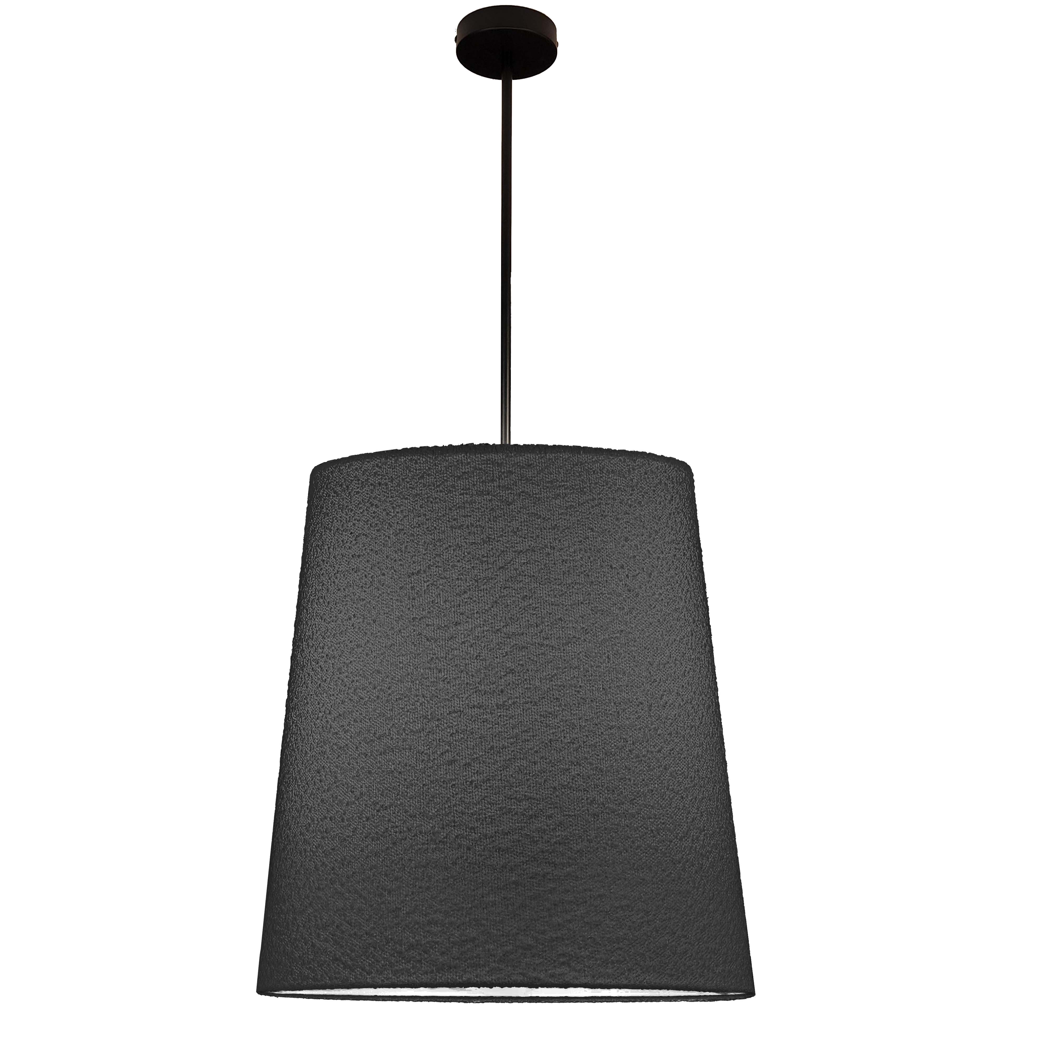 1LT Pendant, MB w/ BK Boucle Shade