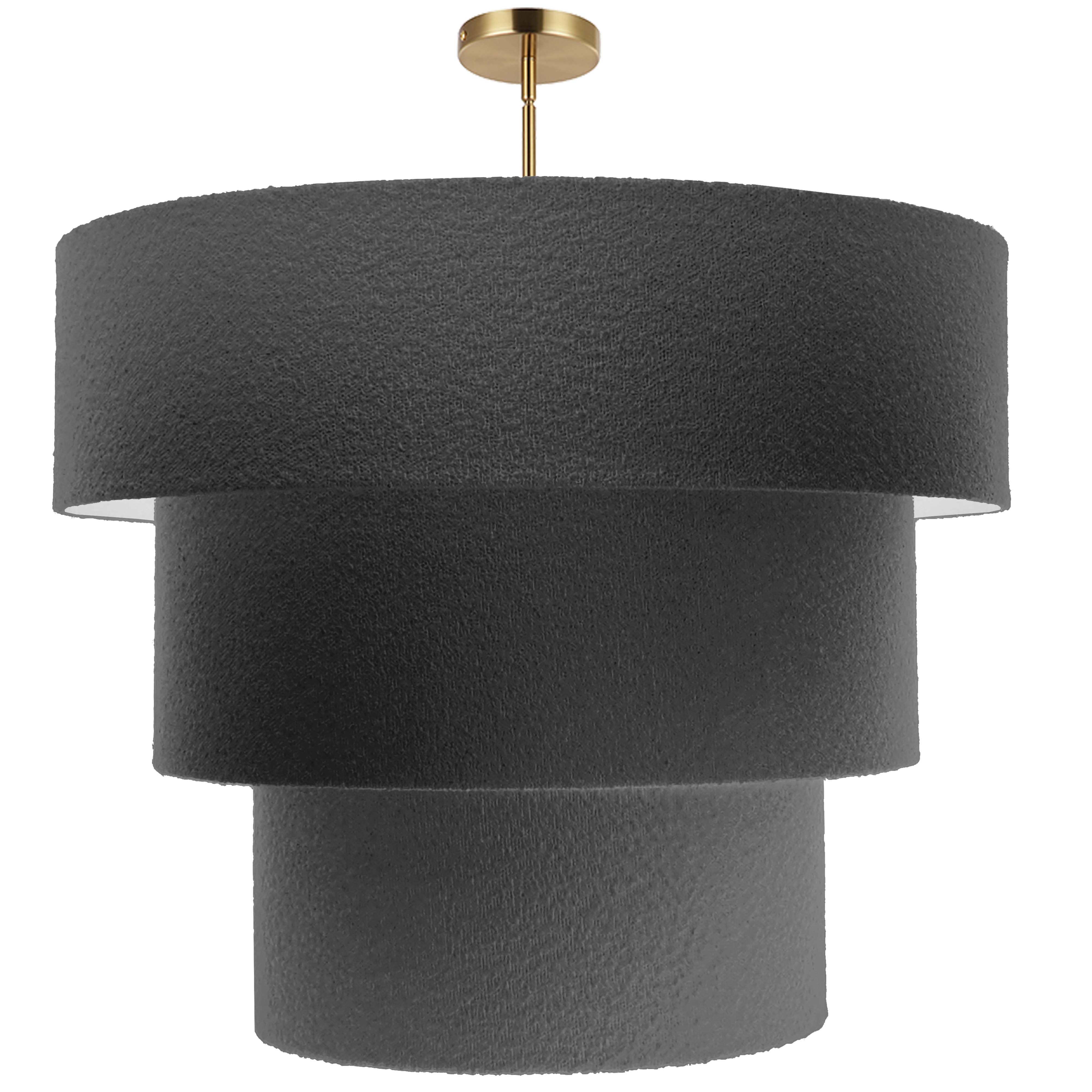 9LT Pendant, AGB w/ BK Boucle Shades