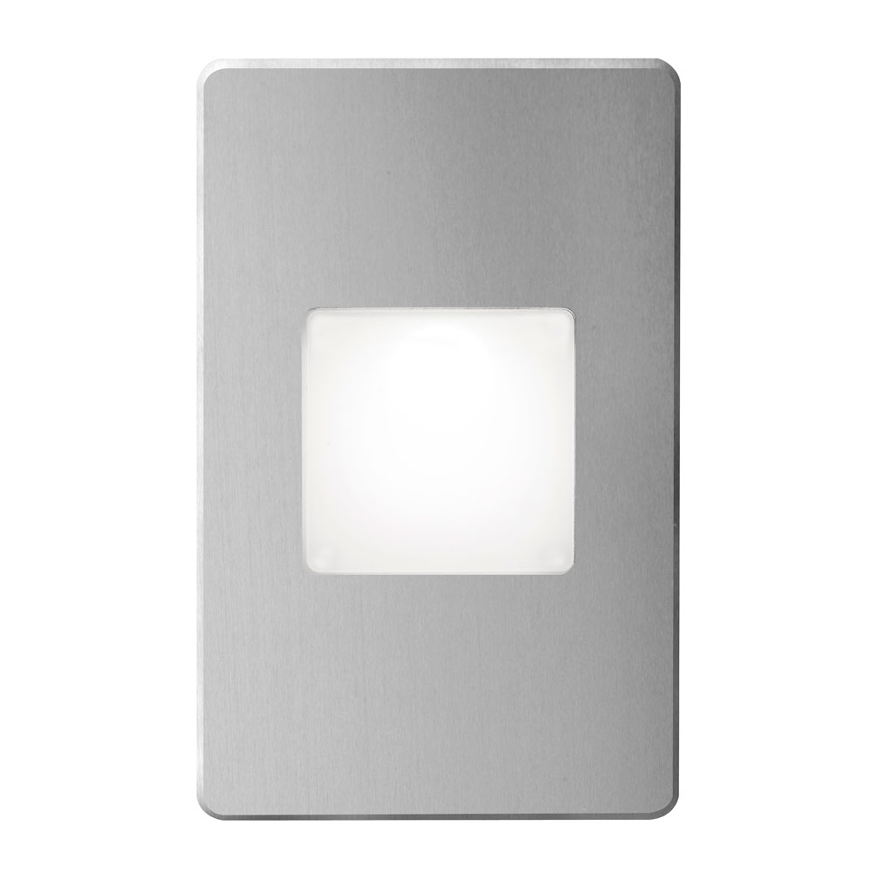 Brushed Alum Rectangle In/Out 3W LED