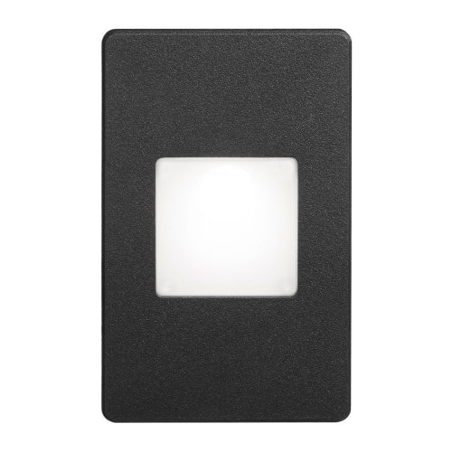 Black Rectangle In/Outdoor 3W LED Wal