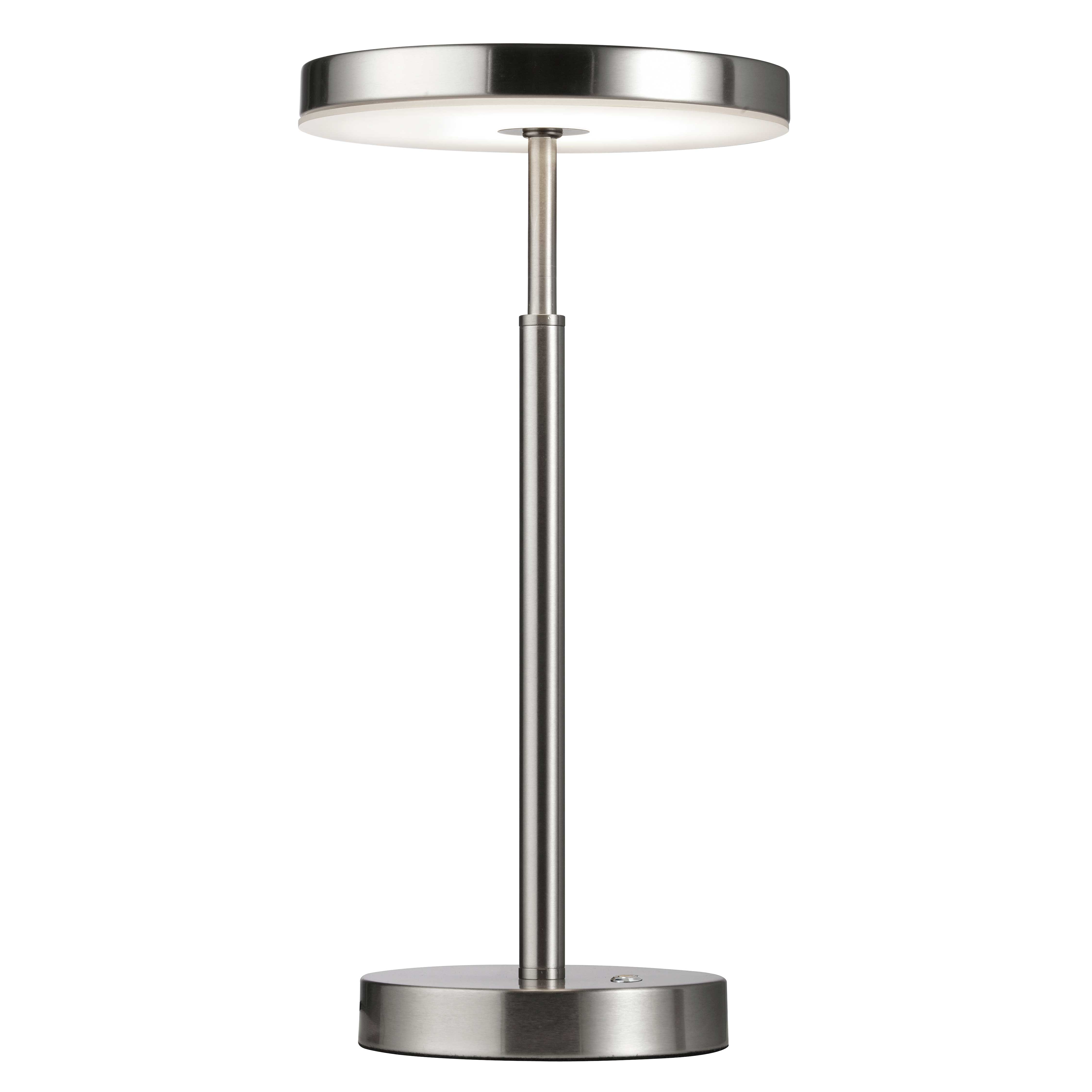 10W Table Lamp, SN w/ WH Acrylic Diff