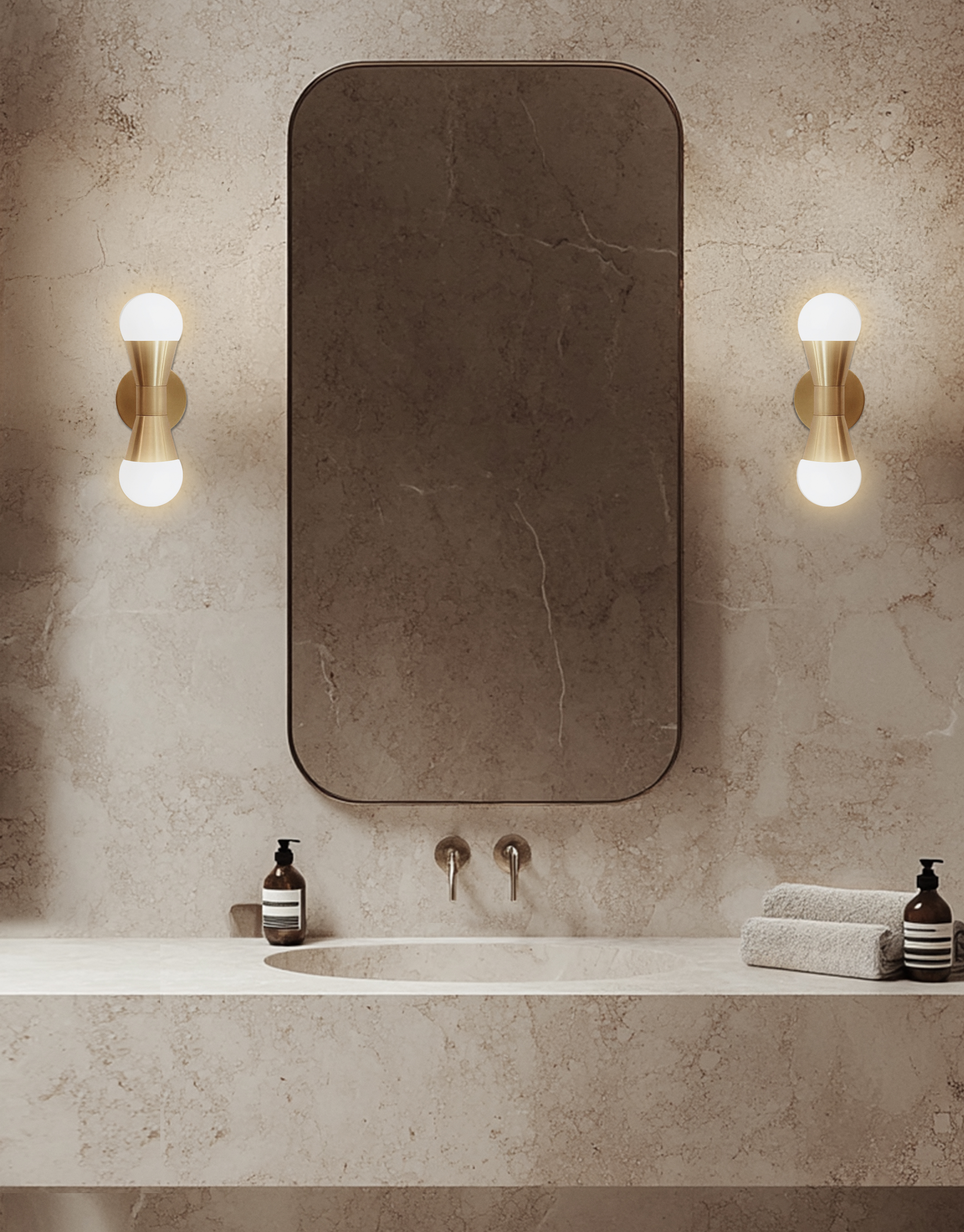 2LT Incandescent Wall Sconce, MB