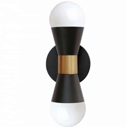 2LT Incandescent Wall Sconce, MB & AGB