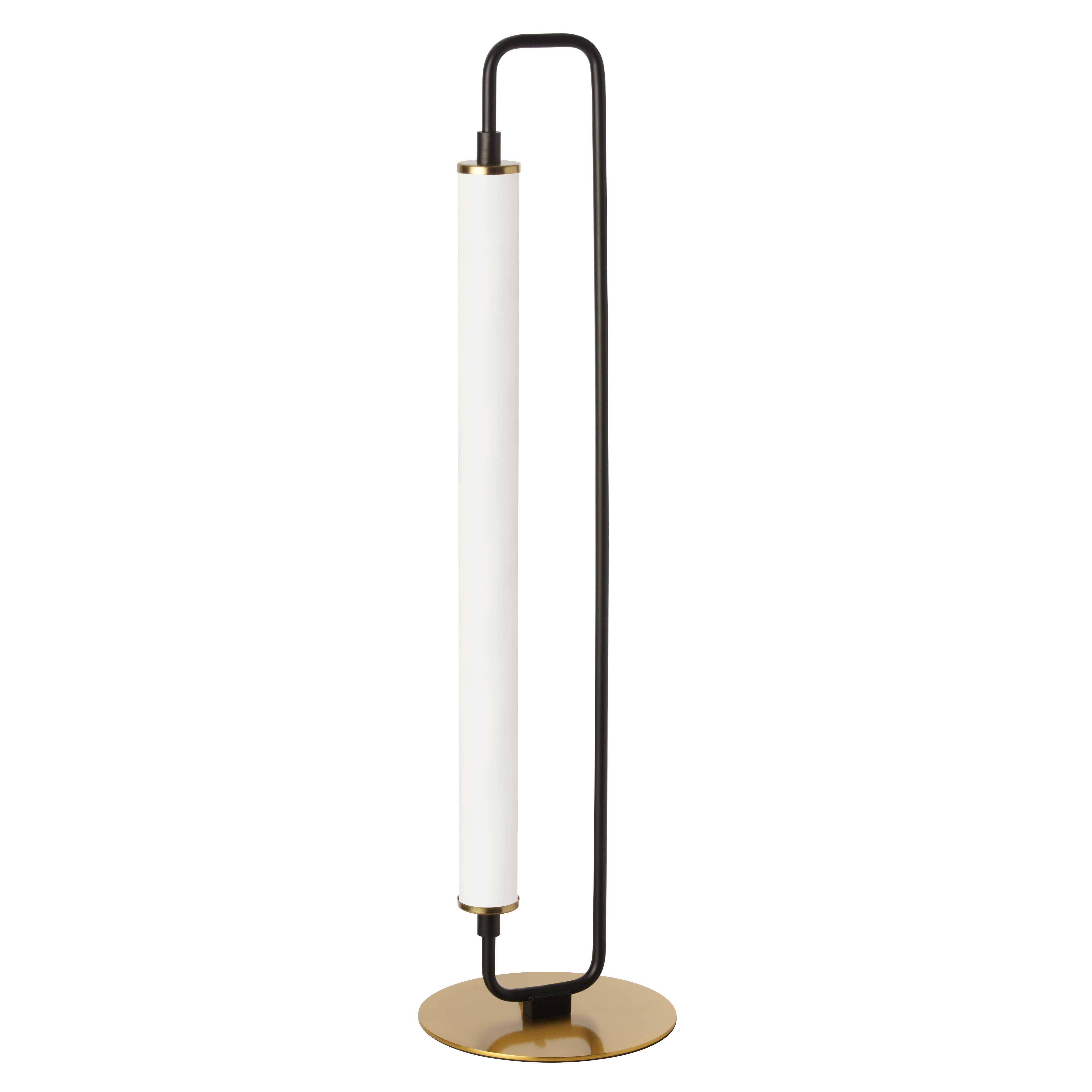 20W Table Lamp, MB & AGB w/ WH Acrylic