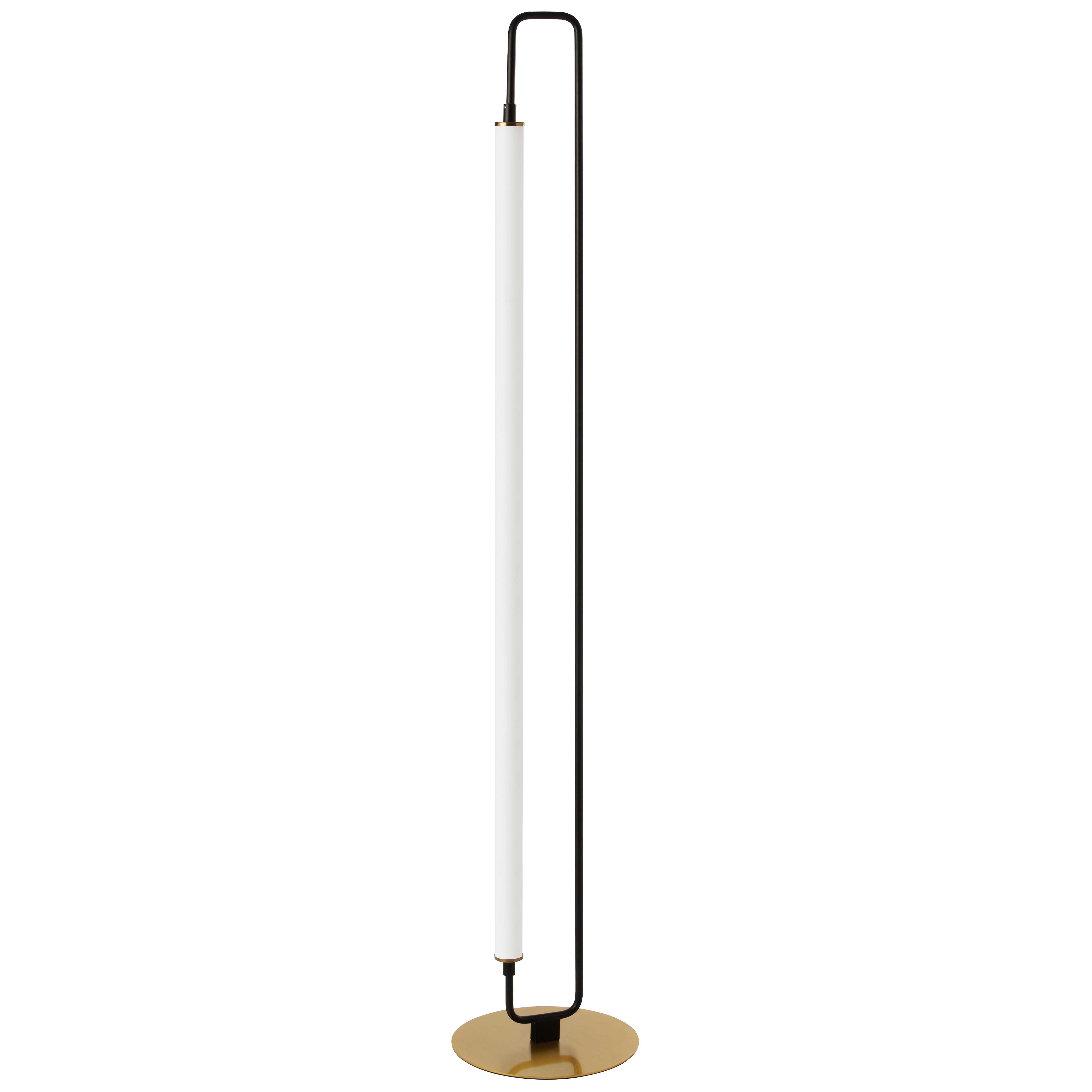 32W Floor Lamp, MB & AGB w/ WH Acrylic