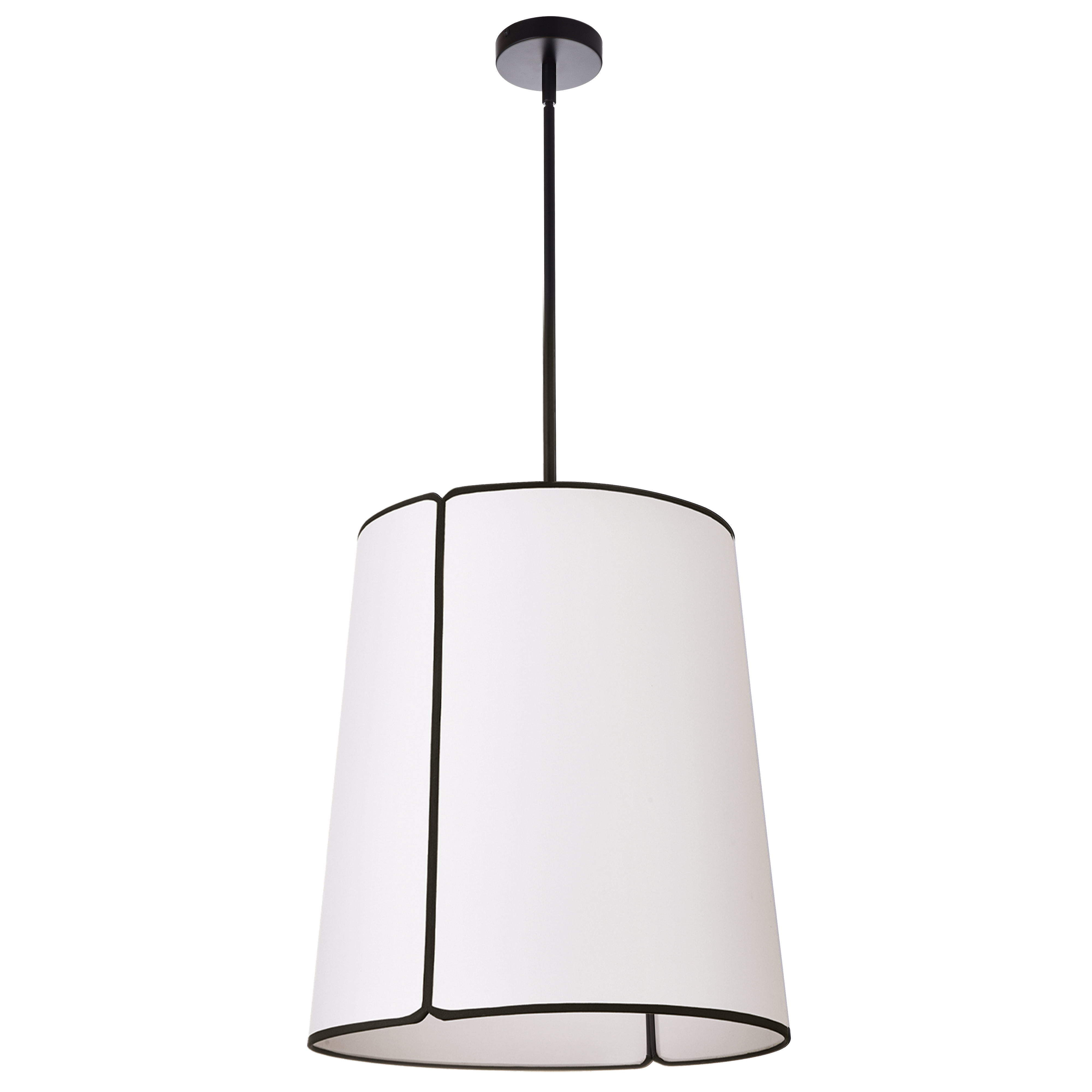 3LT Notched Pendant MB, WH Shade & Diff