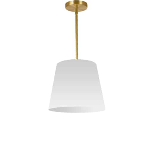 1LT Oversized Drum Pendant Small, WH Shade