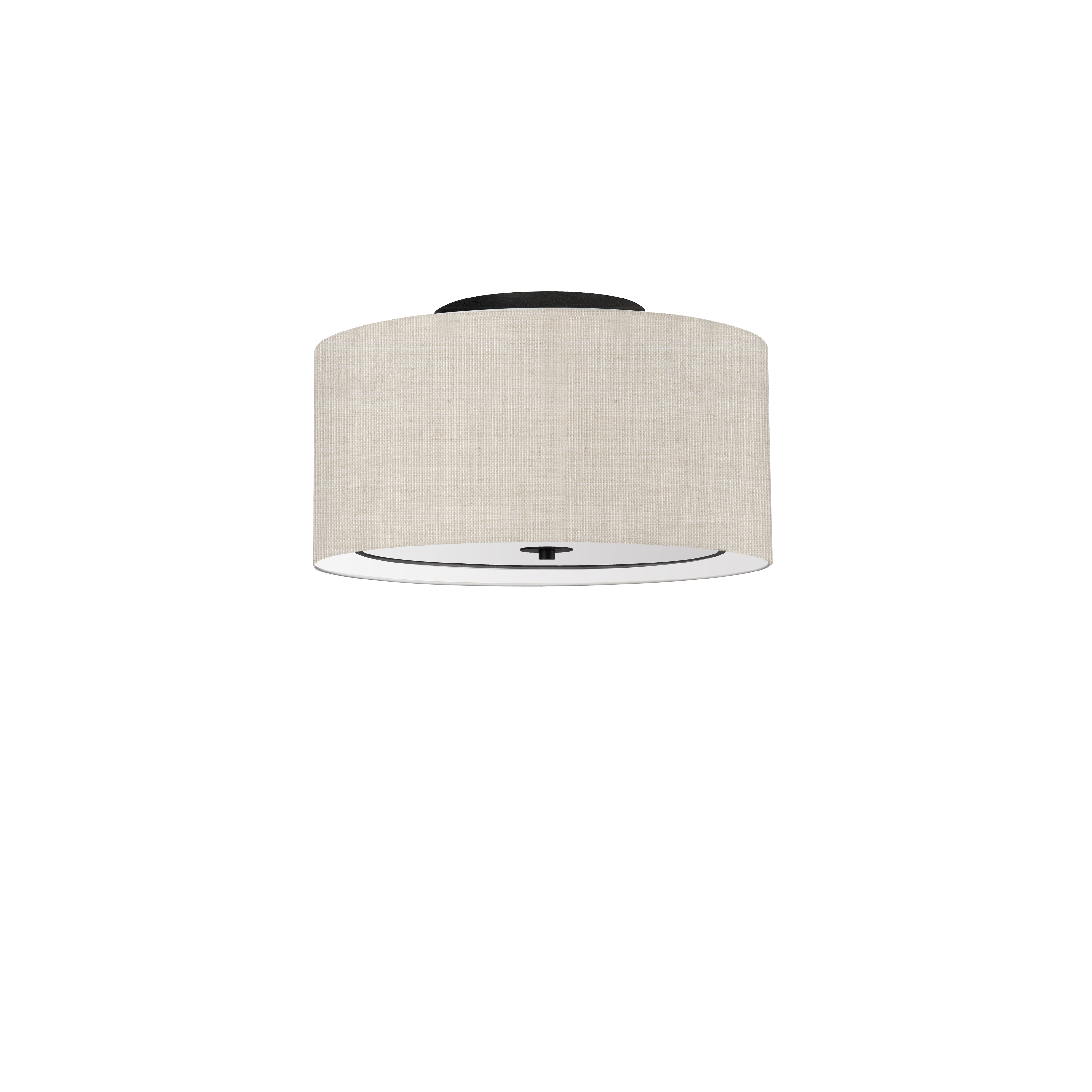 3LT Incandescent Flush Mount, MB with BG Shade