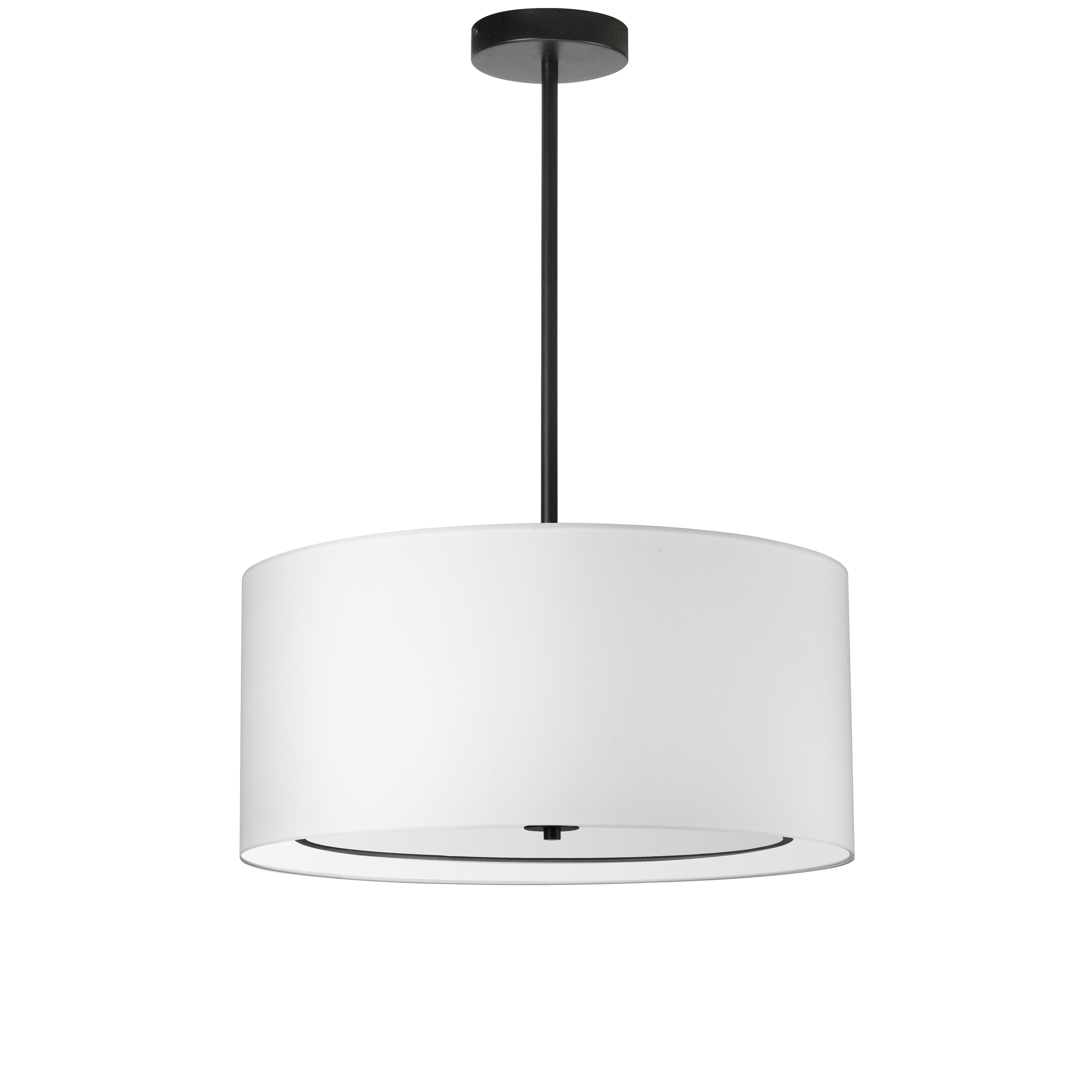 4LT Incand Pendant, MB with WH Shade