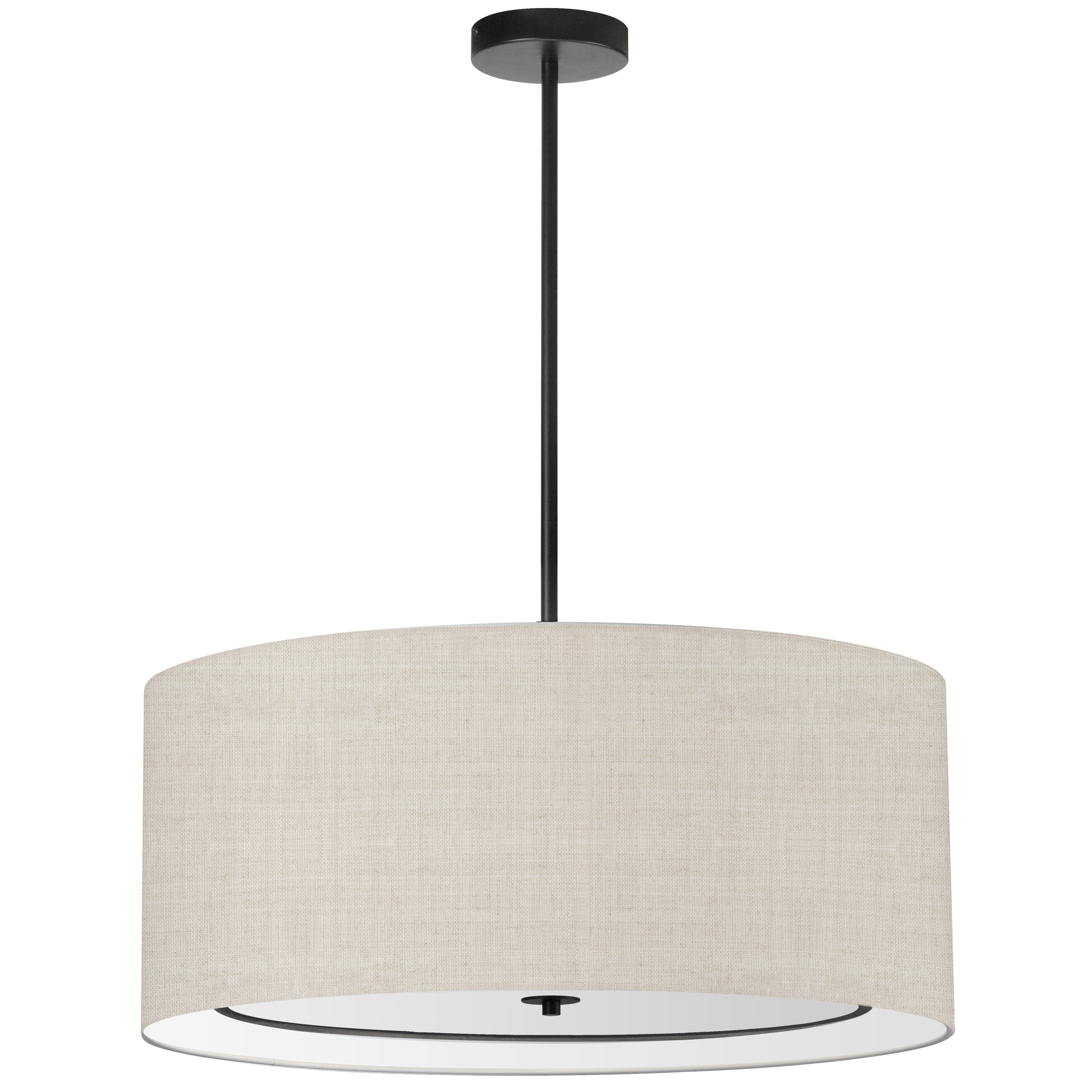 4LT Incandescent Pendant, MB with BG Shade