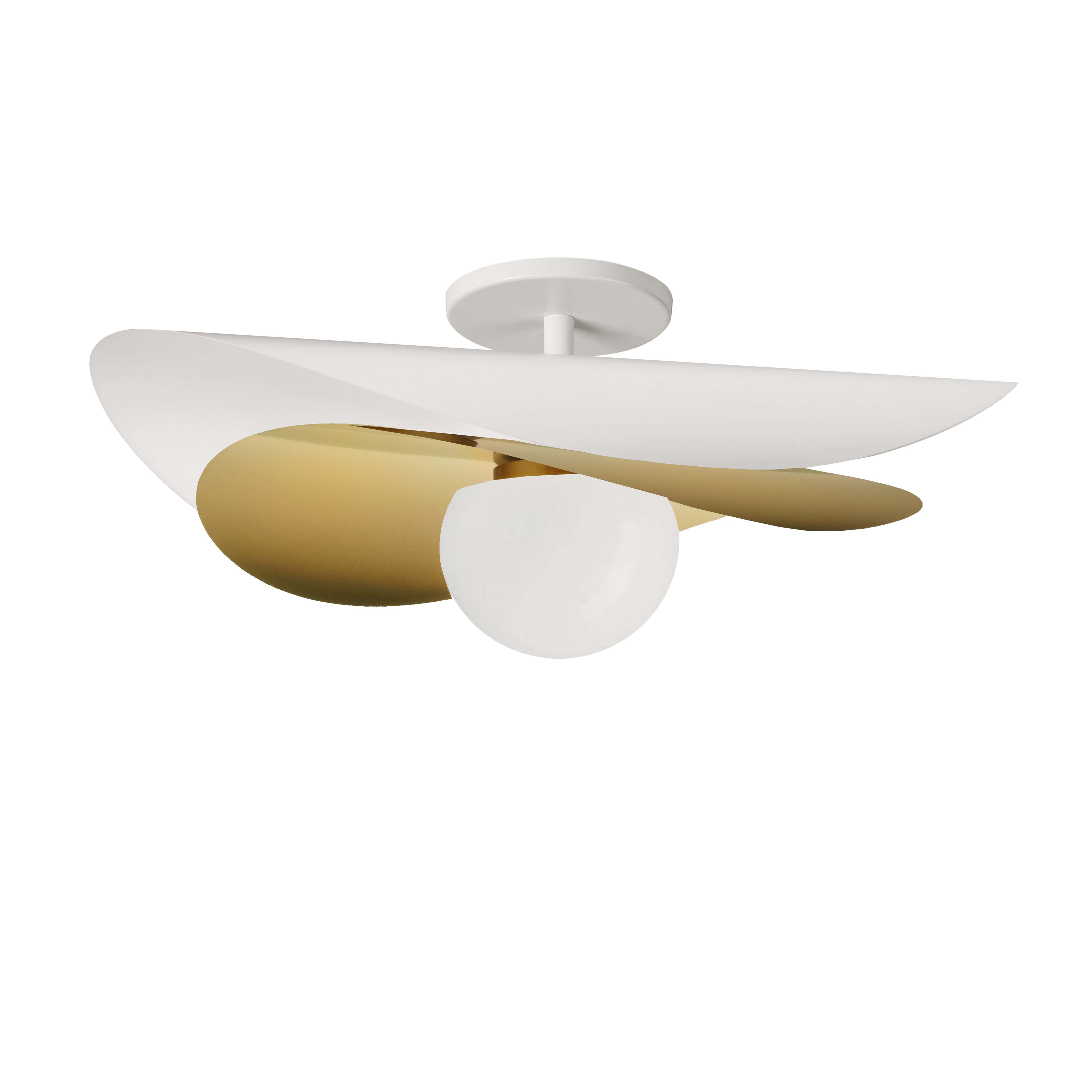 12W Semi-Flush Mount, MW & AGB