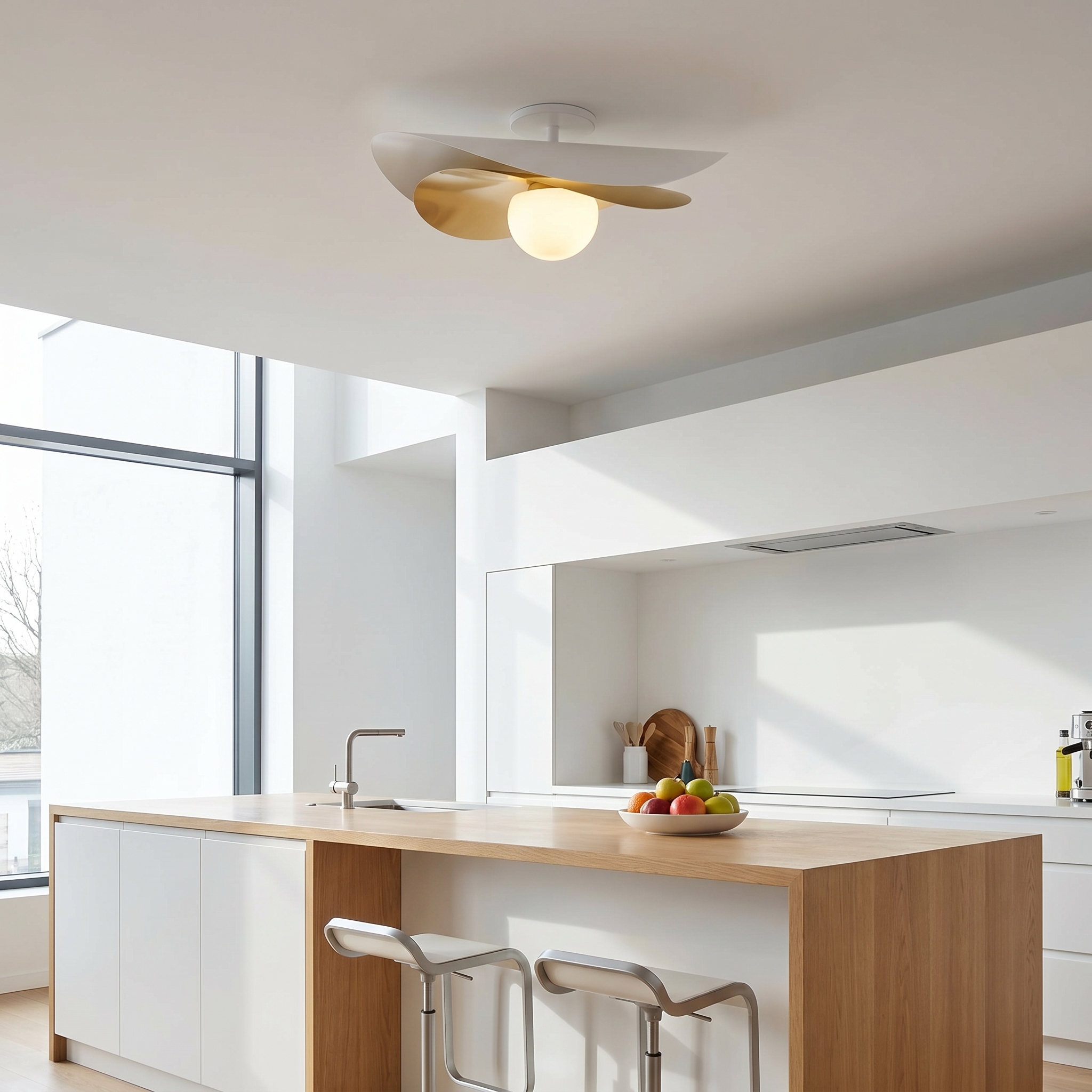 12W Semi-Flush Mount, MW & AGB