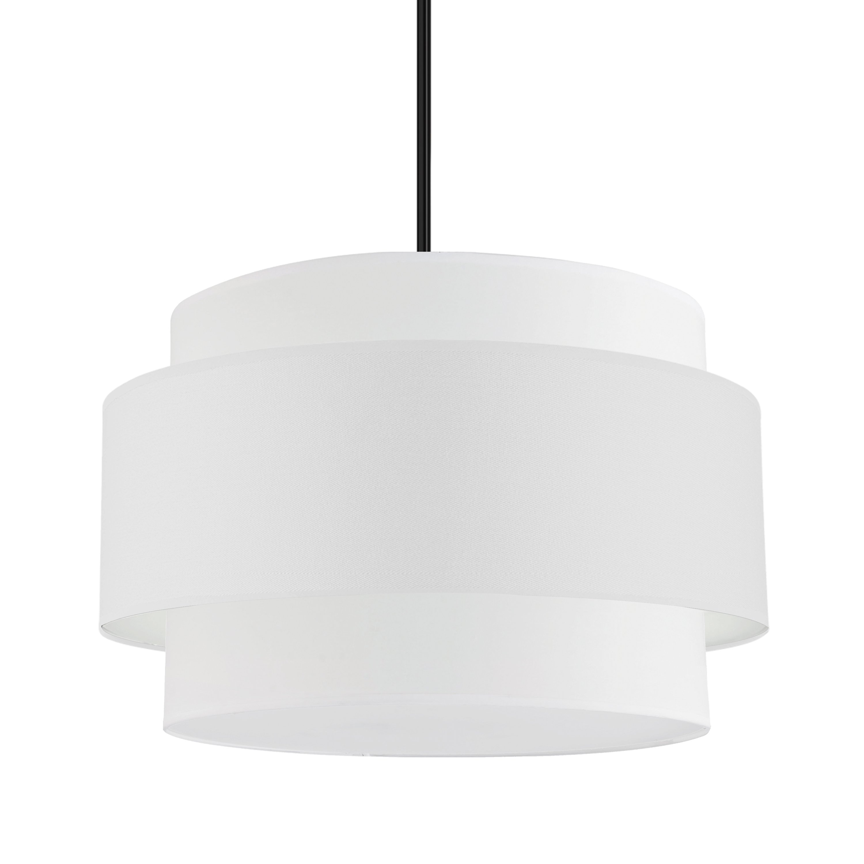 4LT Incandescent Chandelier, MB w/ WH Shade