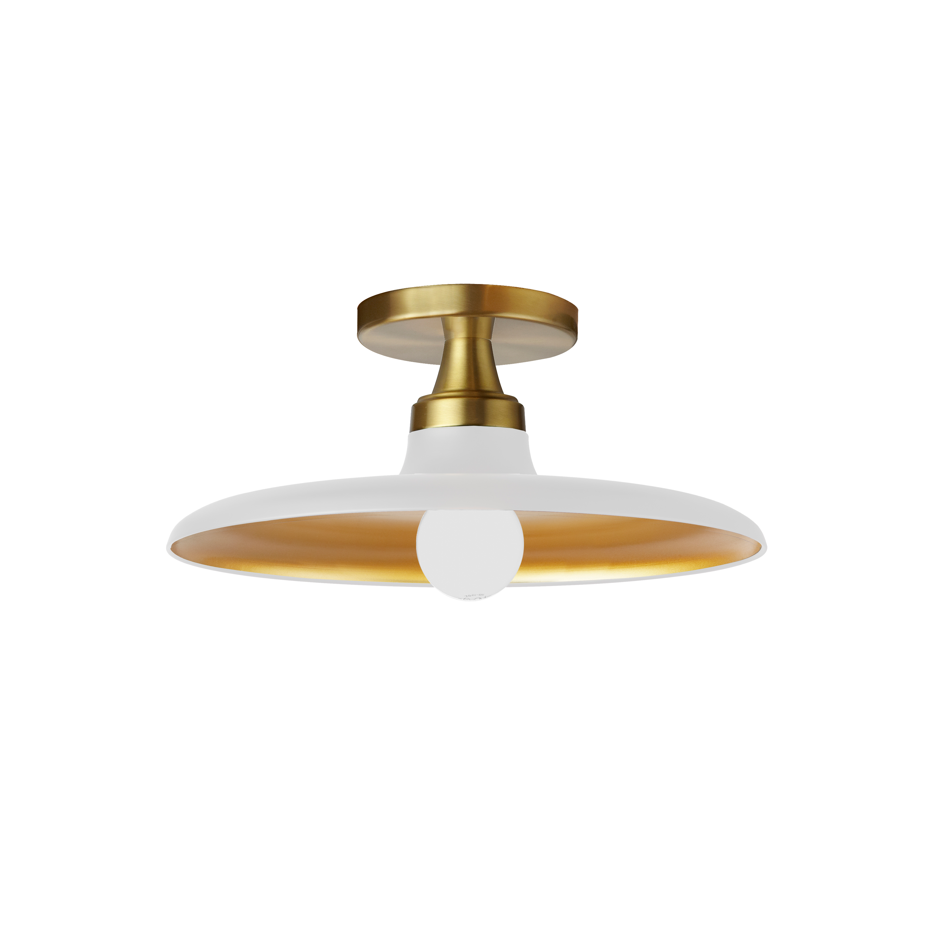 1LT Semi-Flush Mount, MW+AGB