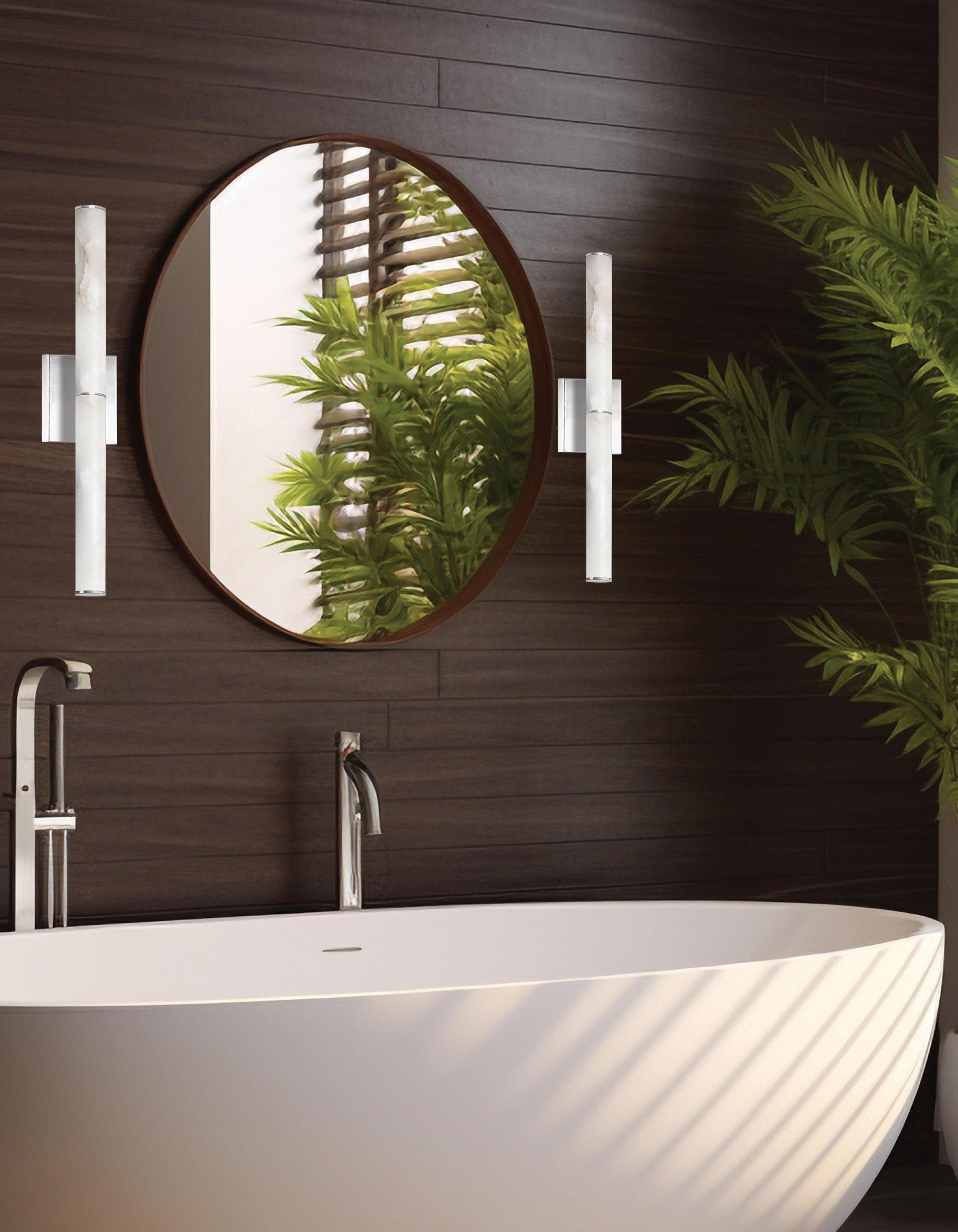 20W Wall Sconce, PC w/ ALB Diffuser