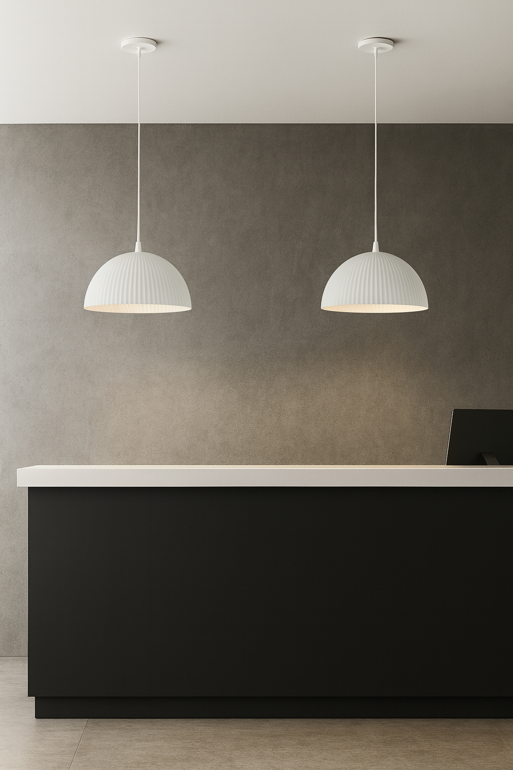 1LT Ribbed Pendant, MW