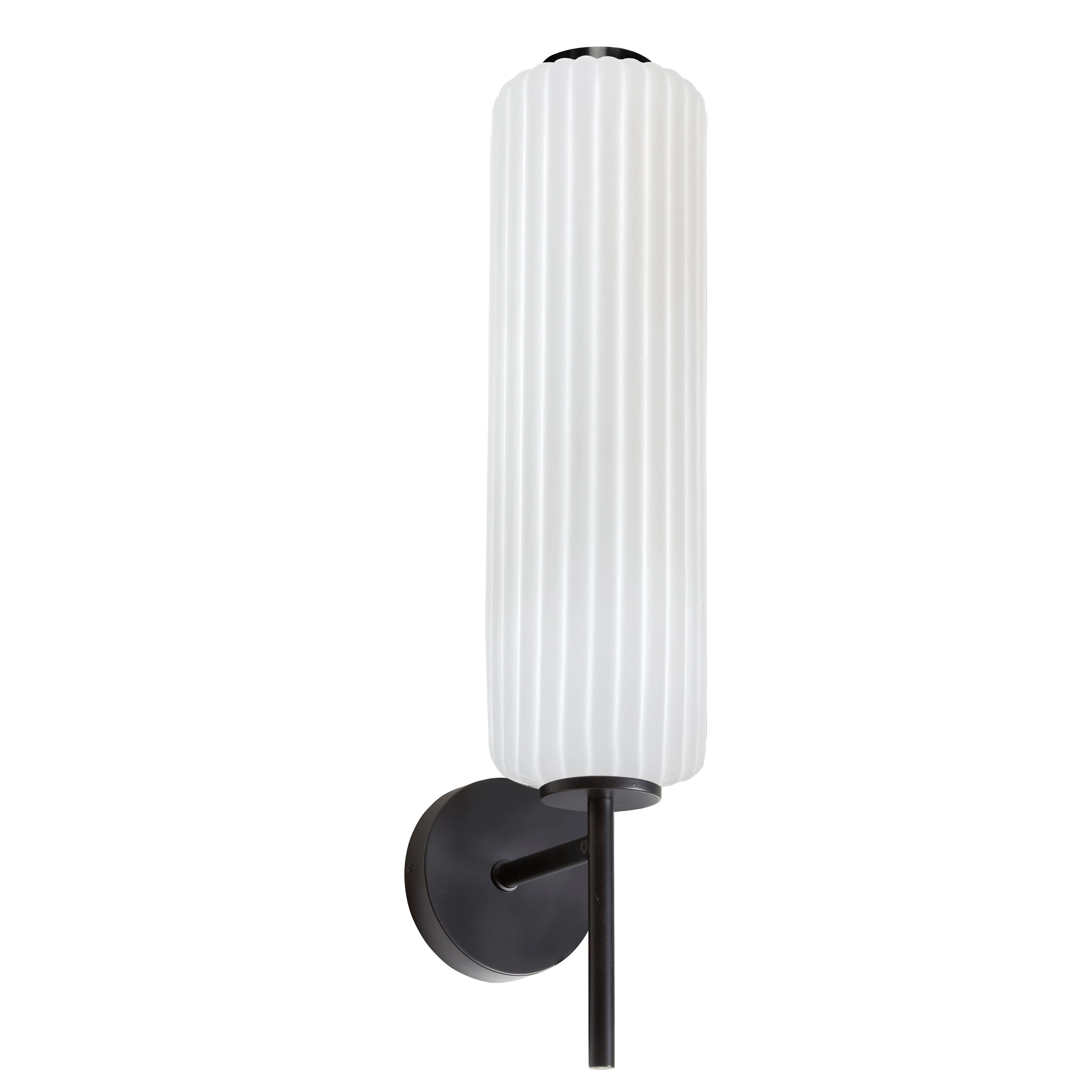10W Wall Sconce, MB w/ WH FL Glass