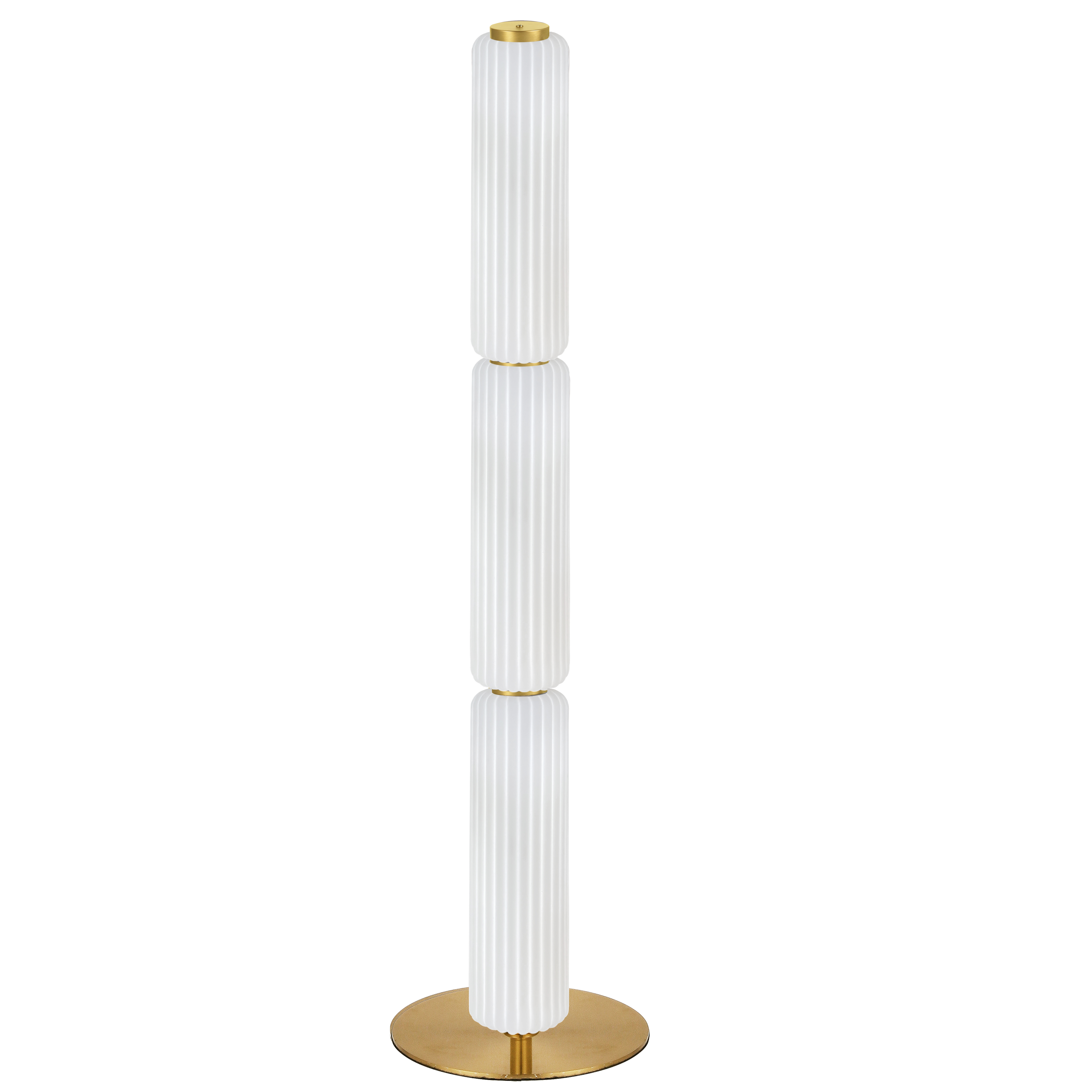 30W Floor Lamp, AGB w/ WH FL Glass