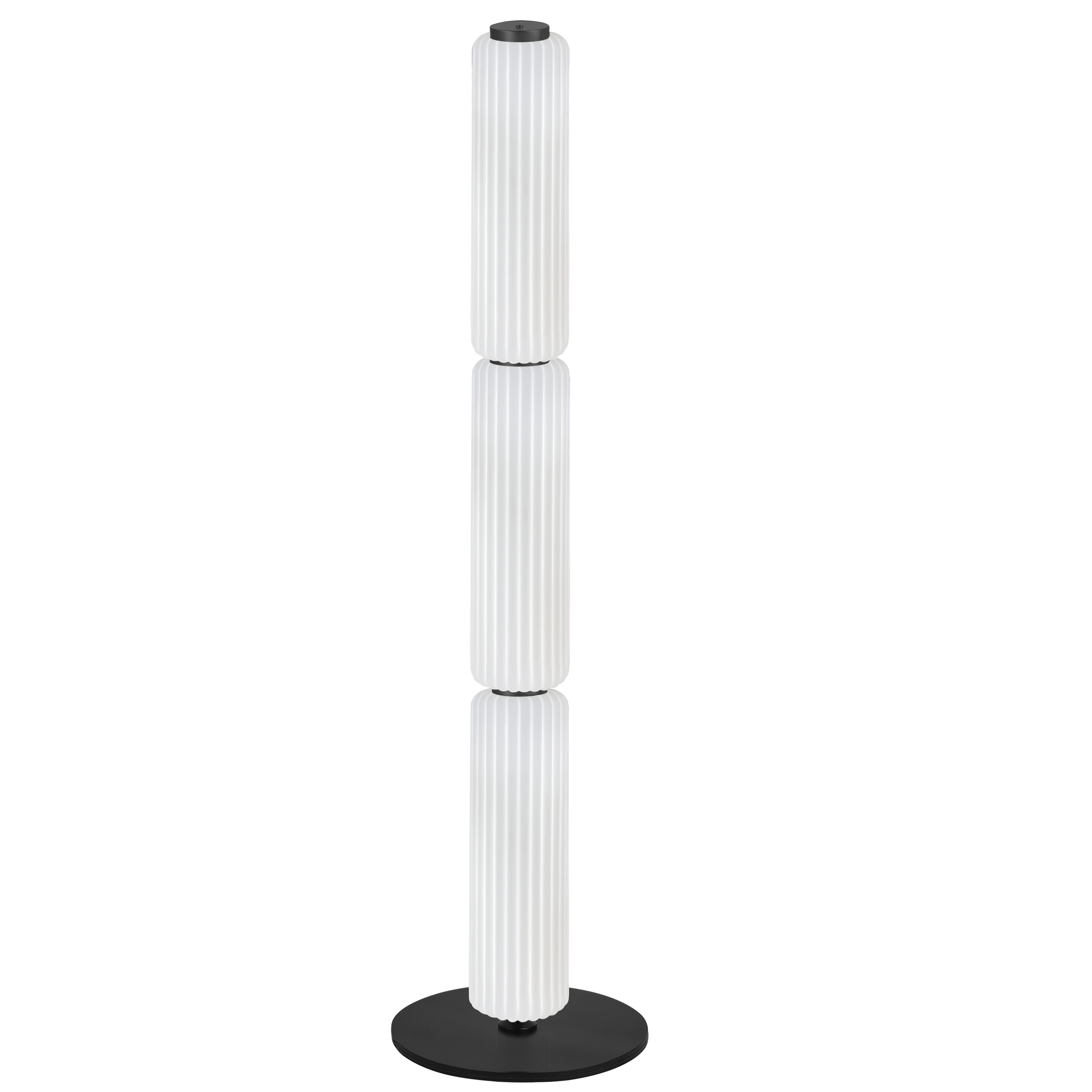 30W Floor Lamp, MB w/ WH FL Glass