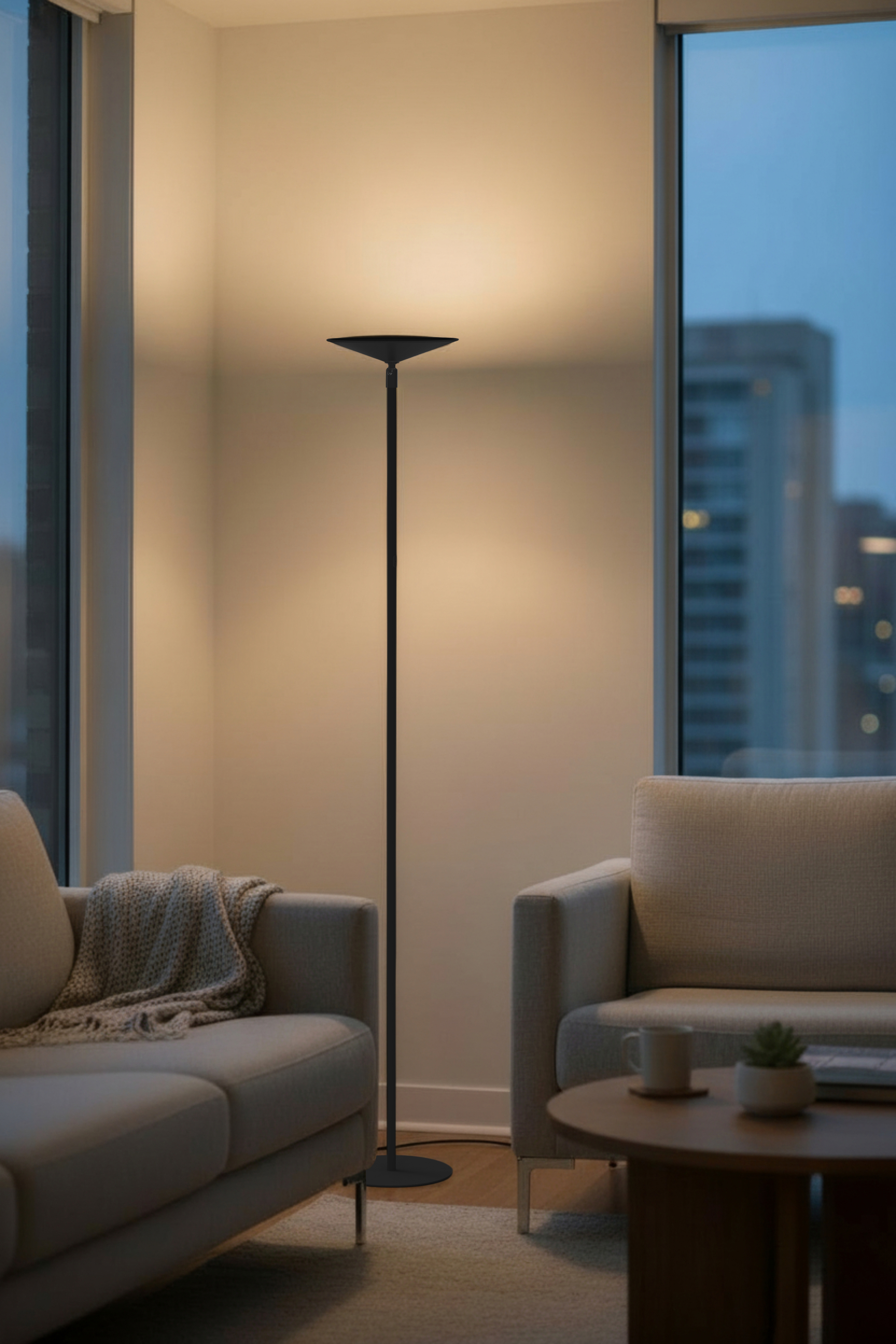 24W 5CCT Floor Lamp, MB