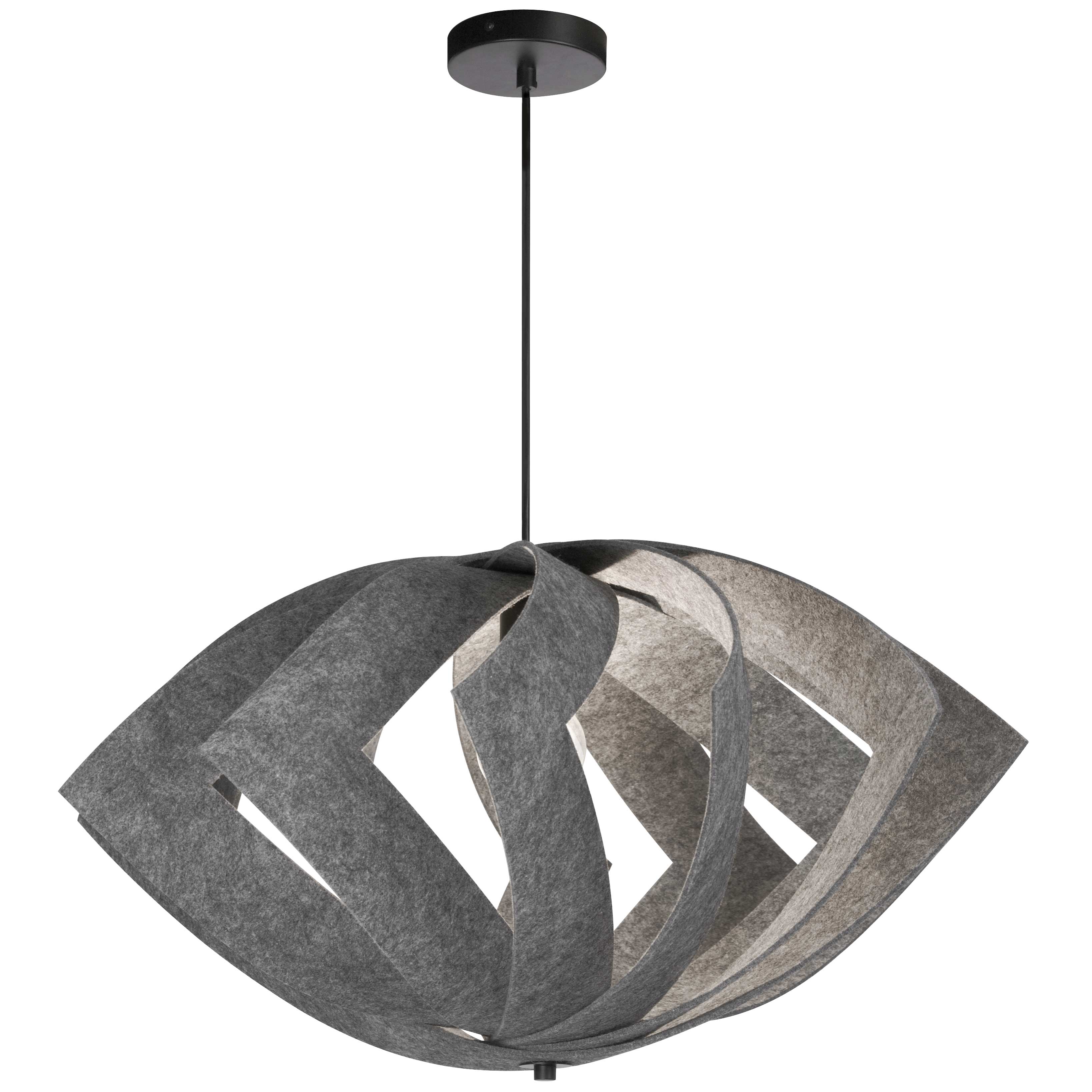 1LT Incandescent Pendant, MB w/ GRY Shade