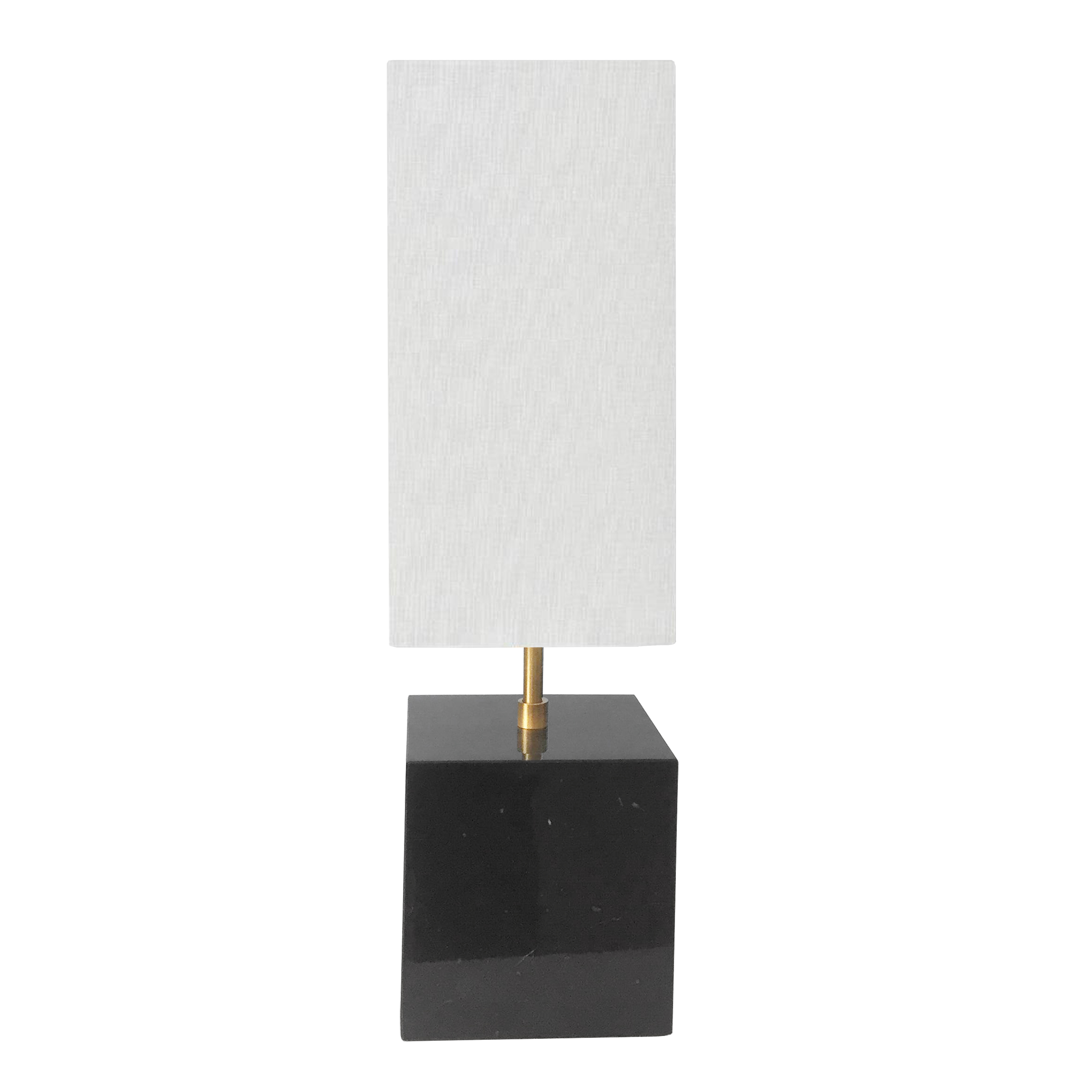 1LT Incandescent table lamp BK/AGB, White Shade