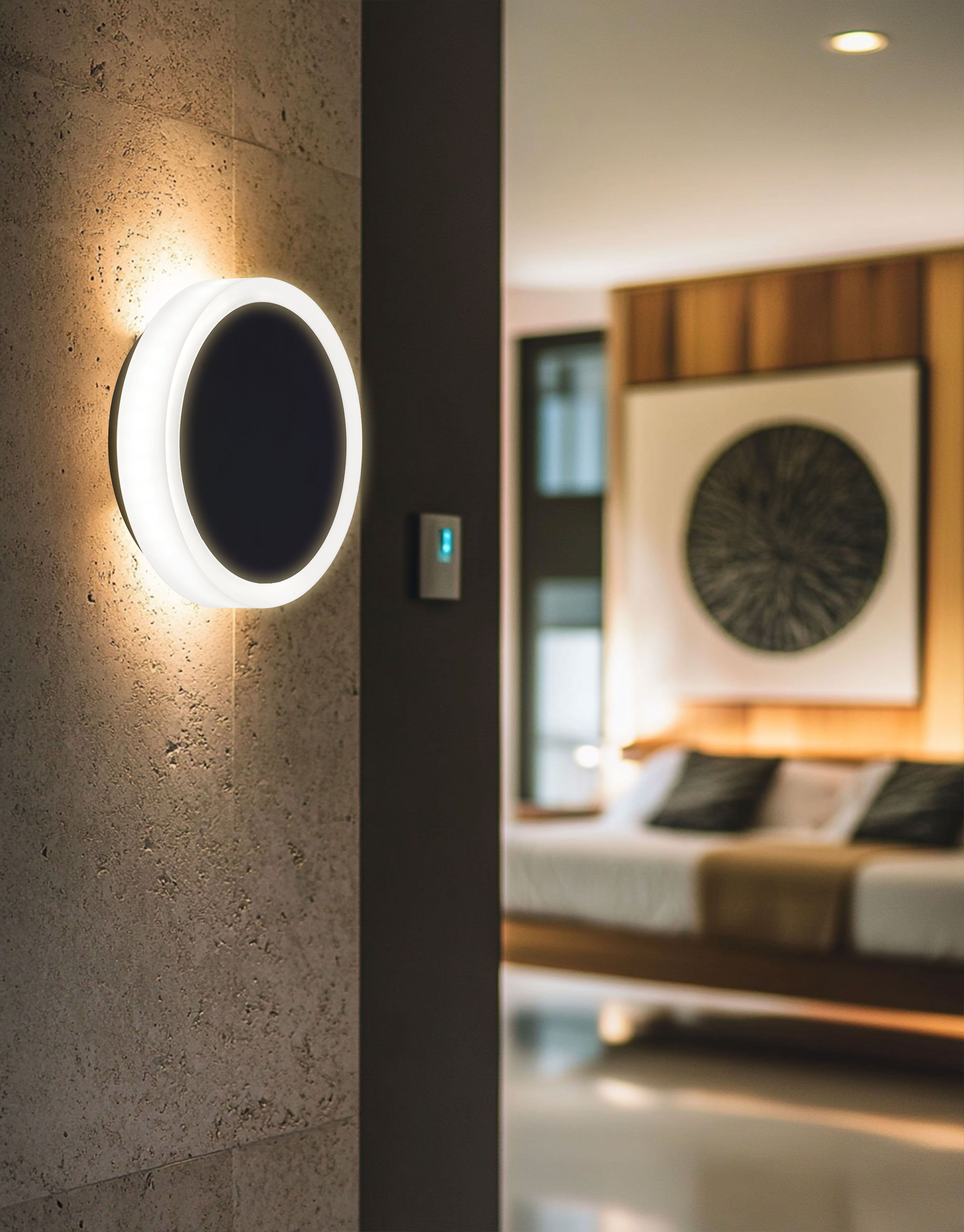 12W Wall Sconce, MB w/ FR Acrylic Diffuser