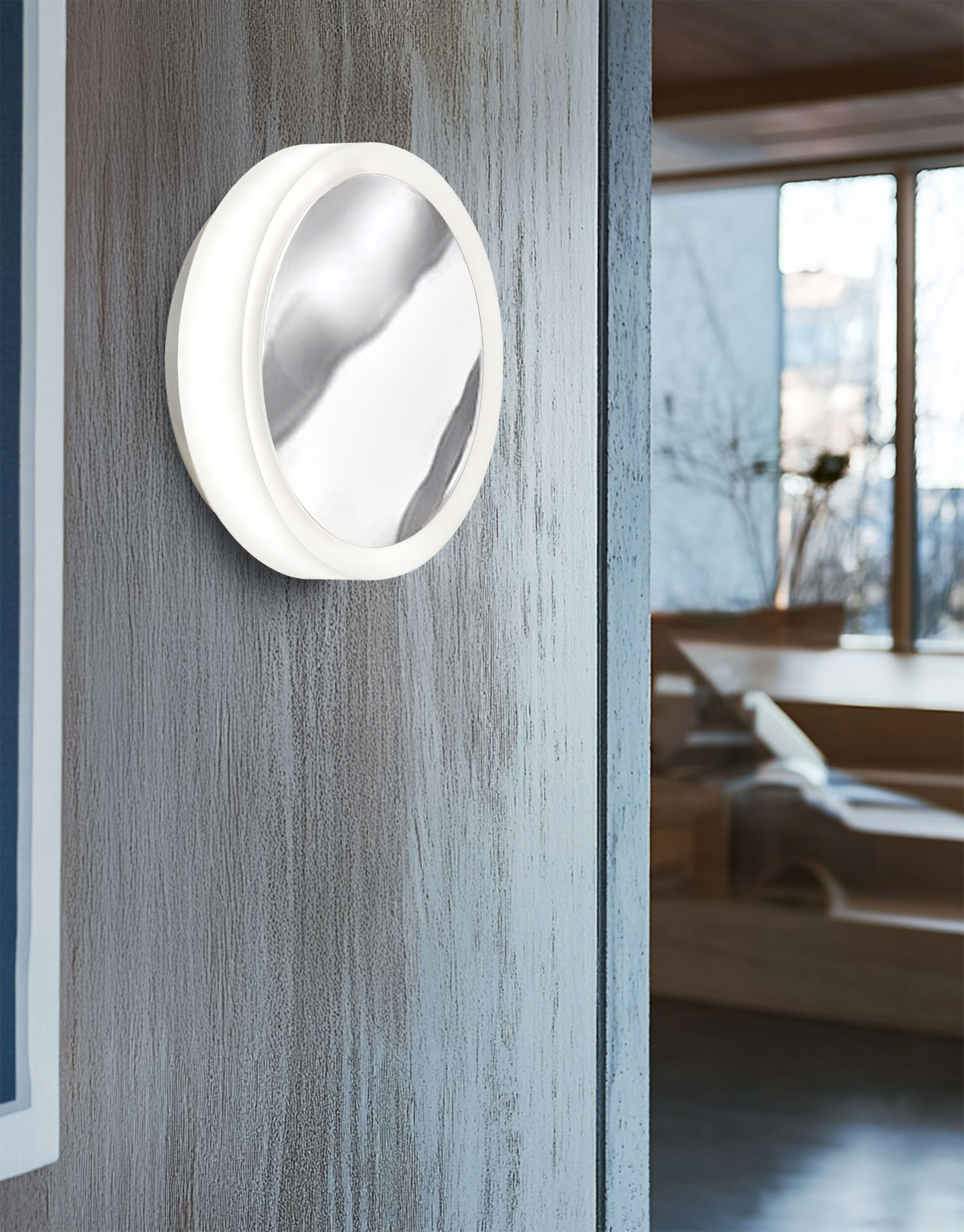 12W Wall Sconce, PC w/ FR Acrylic Diffuser