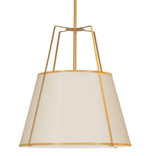 4LT Trapezoid Pendant CRM Shade w/ 790 Diff
