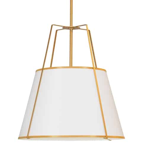 4LT Trapezoid Pendant WH Shade w/ 790 Diff