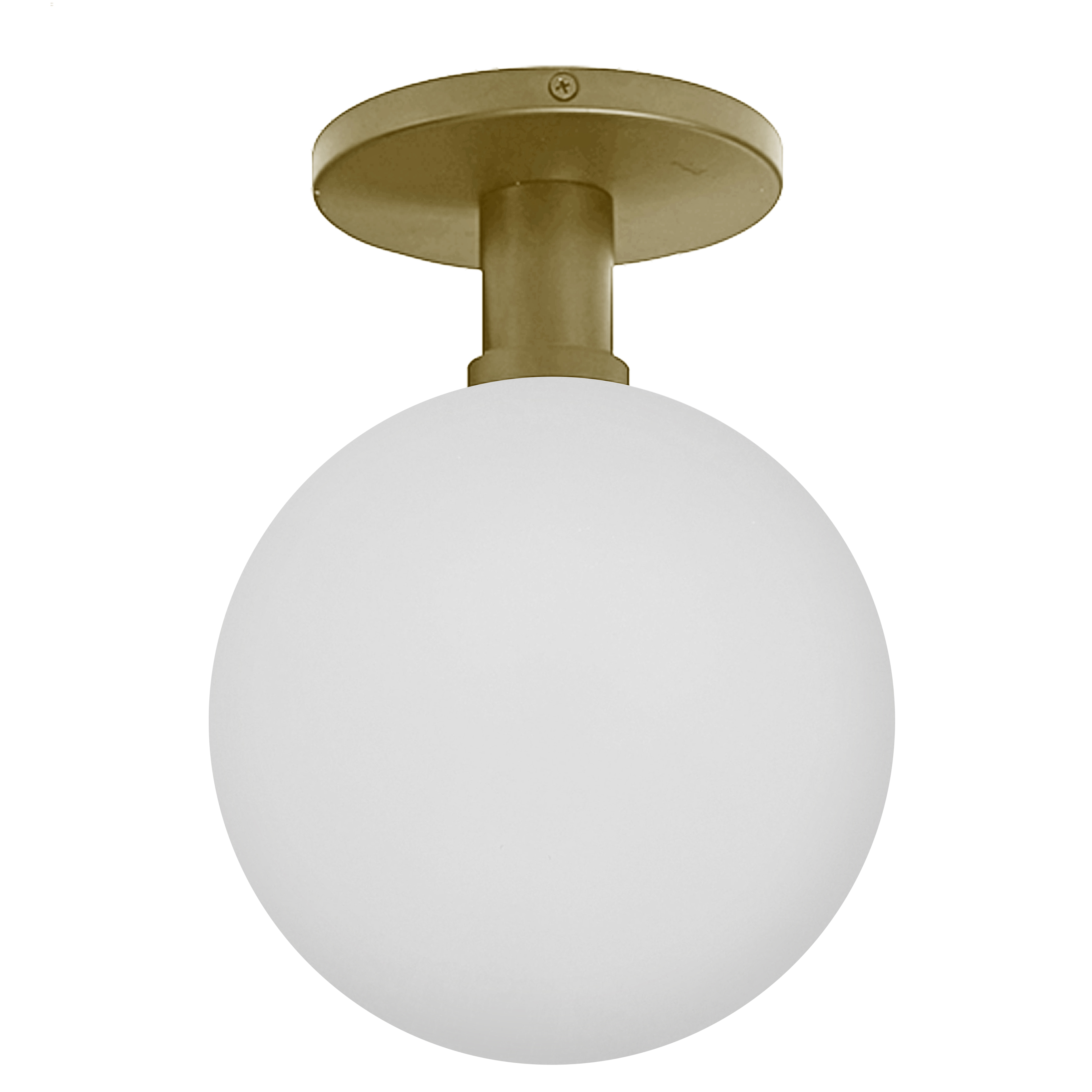 6W Wall Sconce, AGB w/ Opal glass