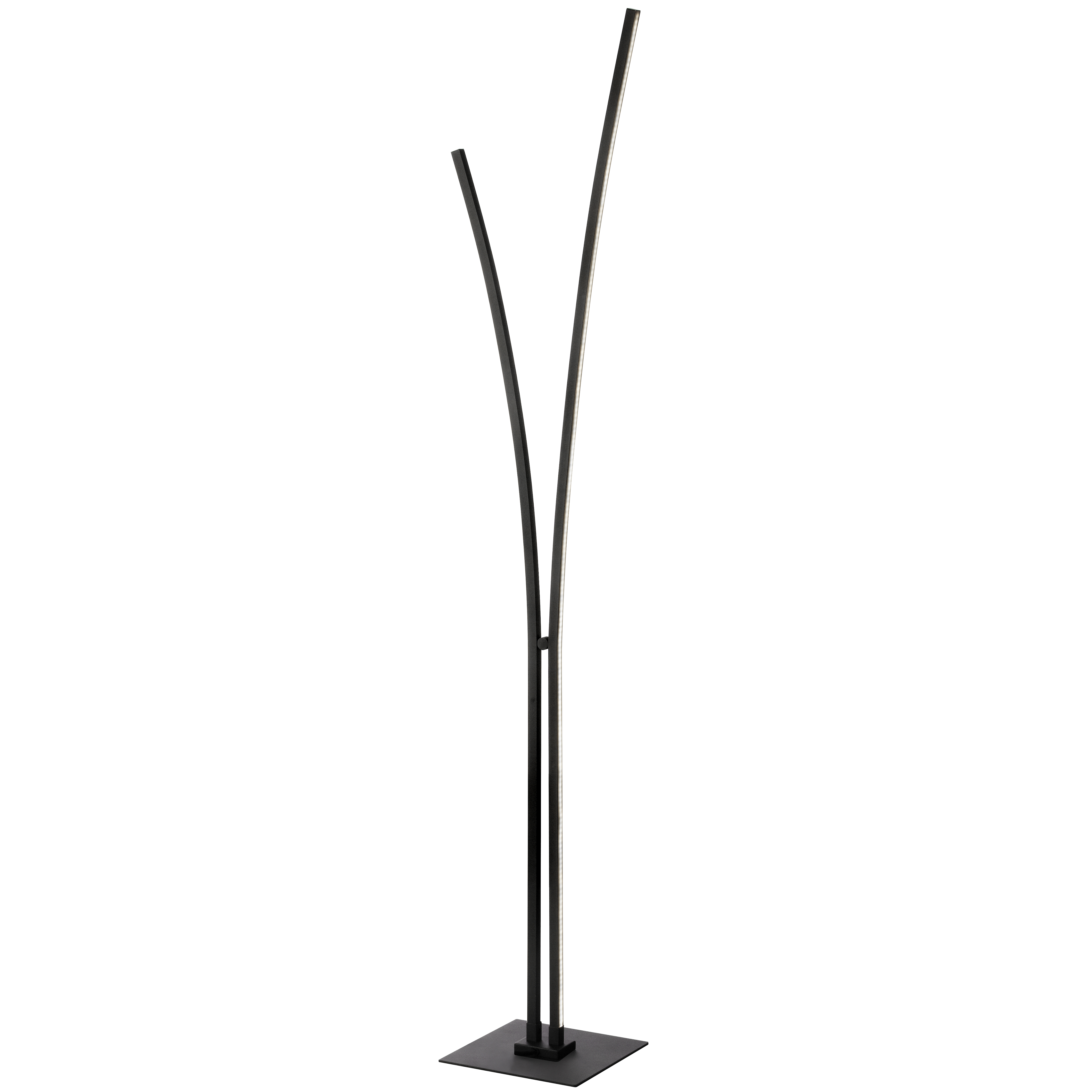 34W Floor Lamp, MB w/ WH Acrylic Diffuser