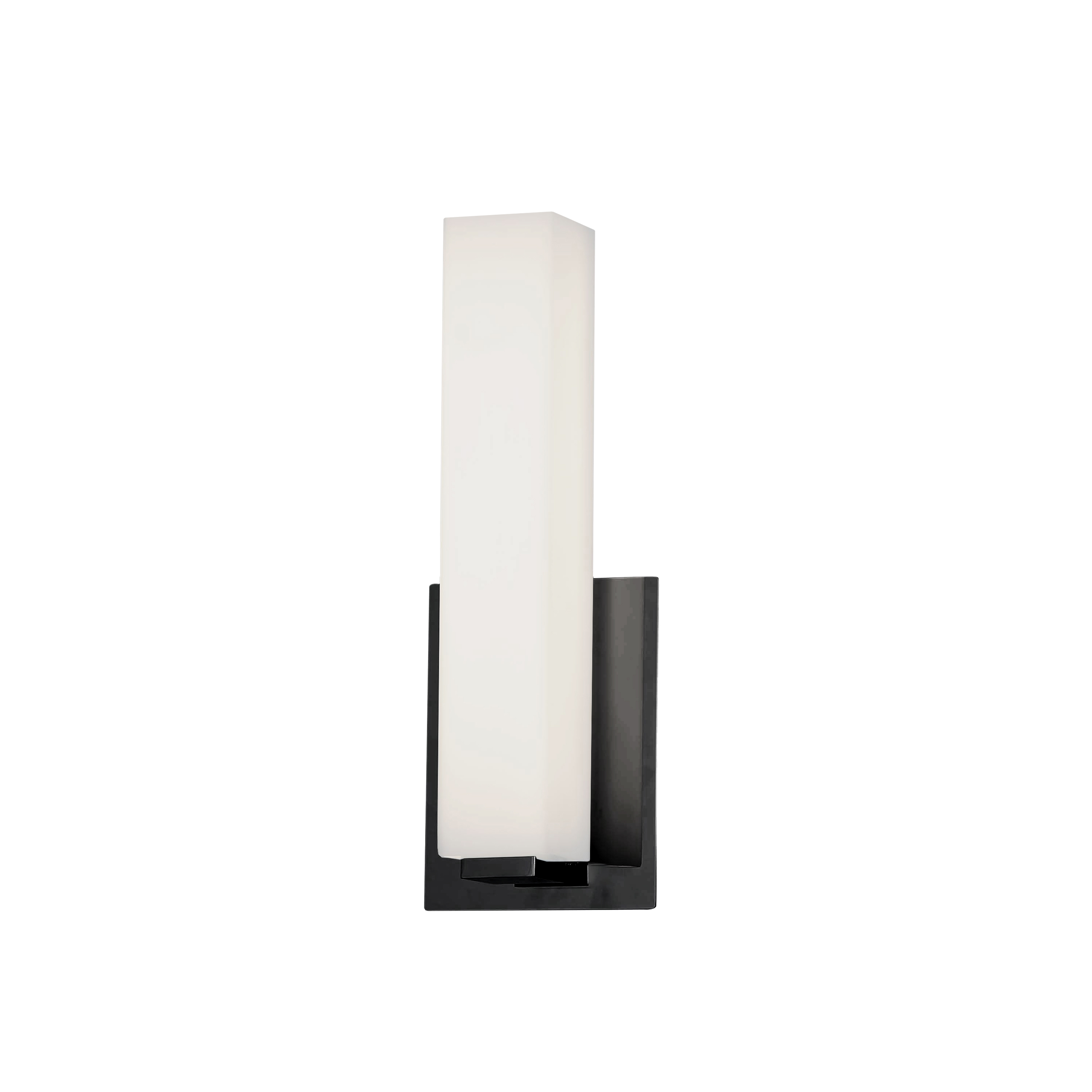 12W Wall Sconce, MB w/ WH Glass