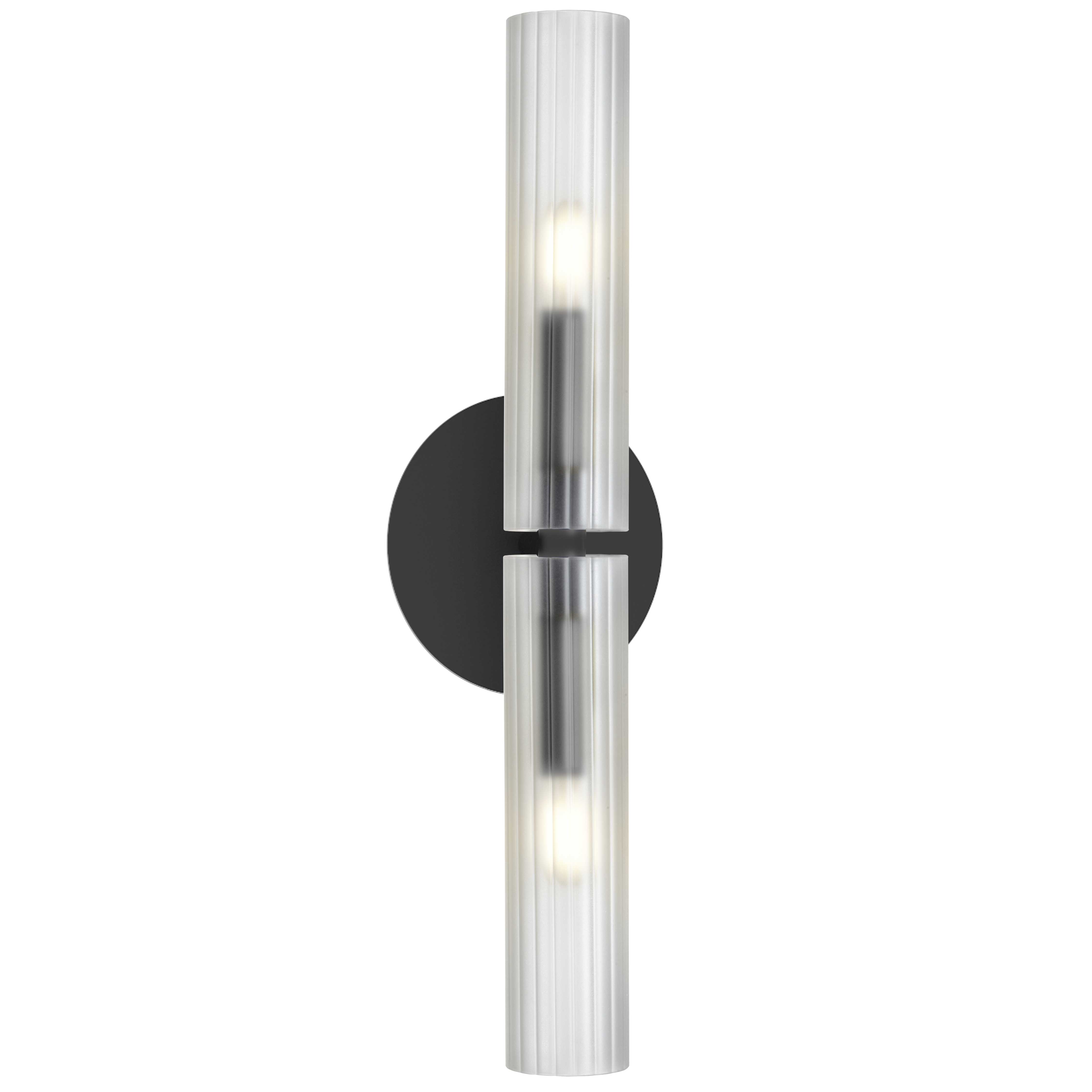 2LT Incandescent Wall Sconce, MB w/ FR Glass