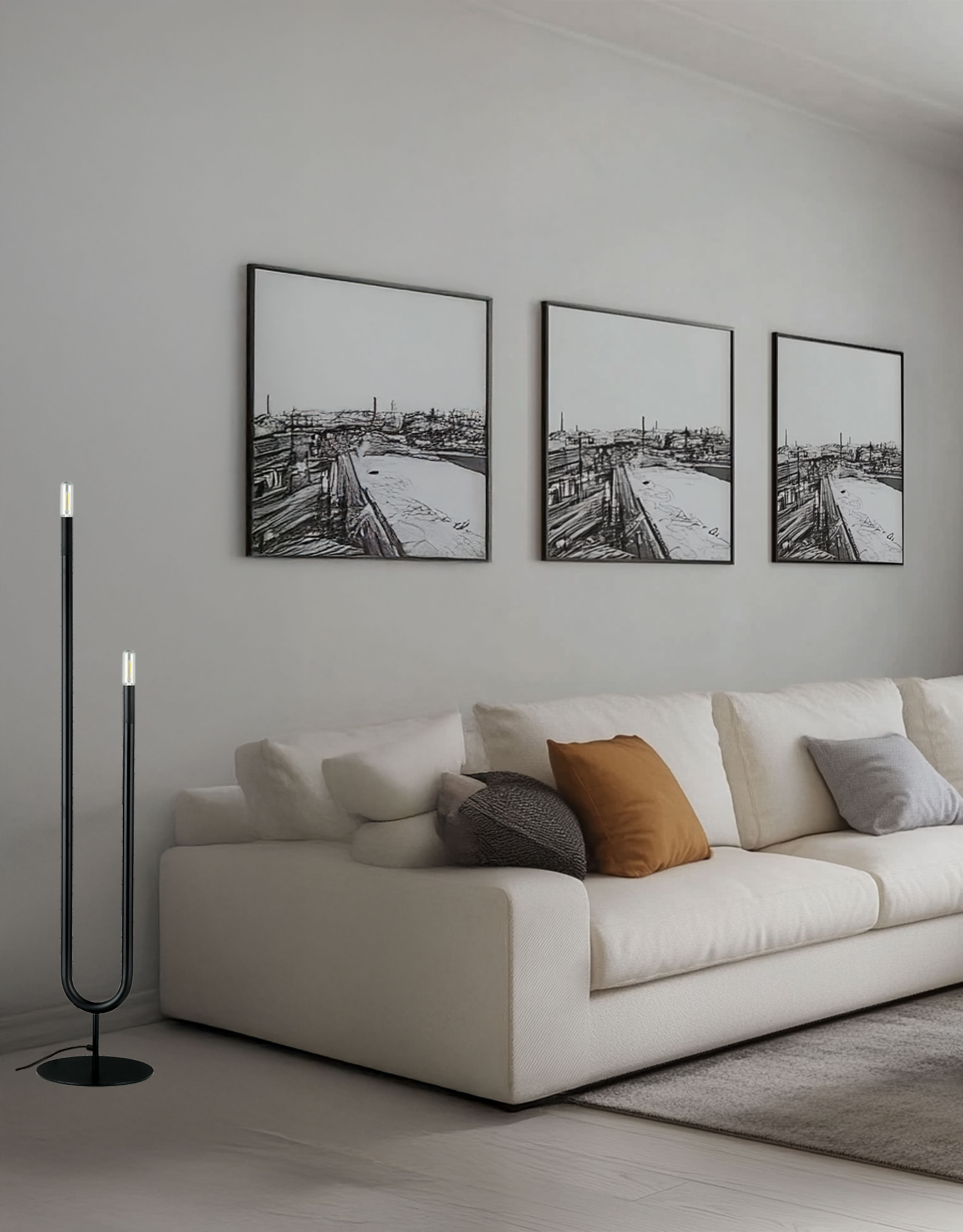 2LT Incandescent Floor Lamp, MB