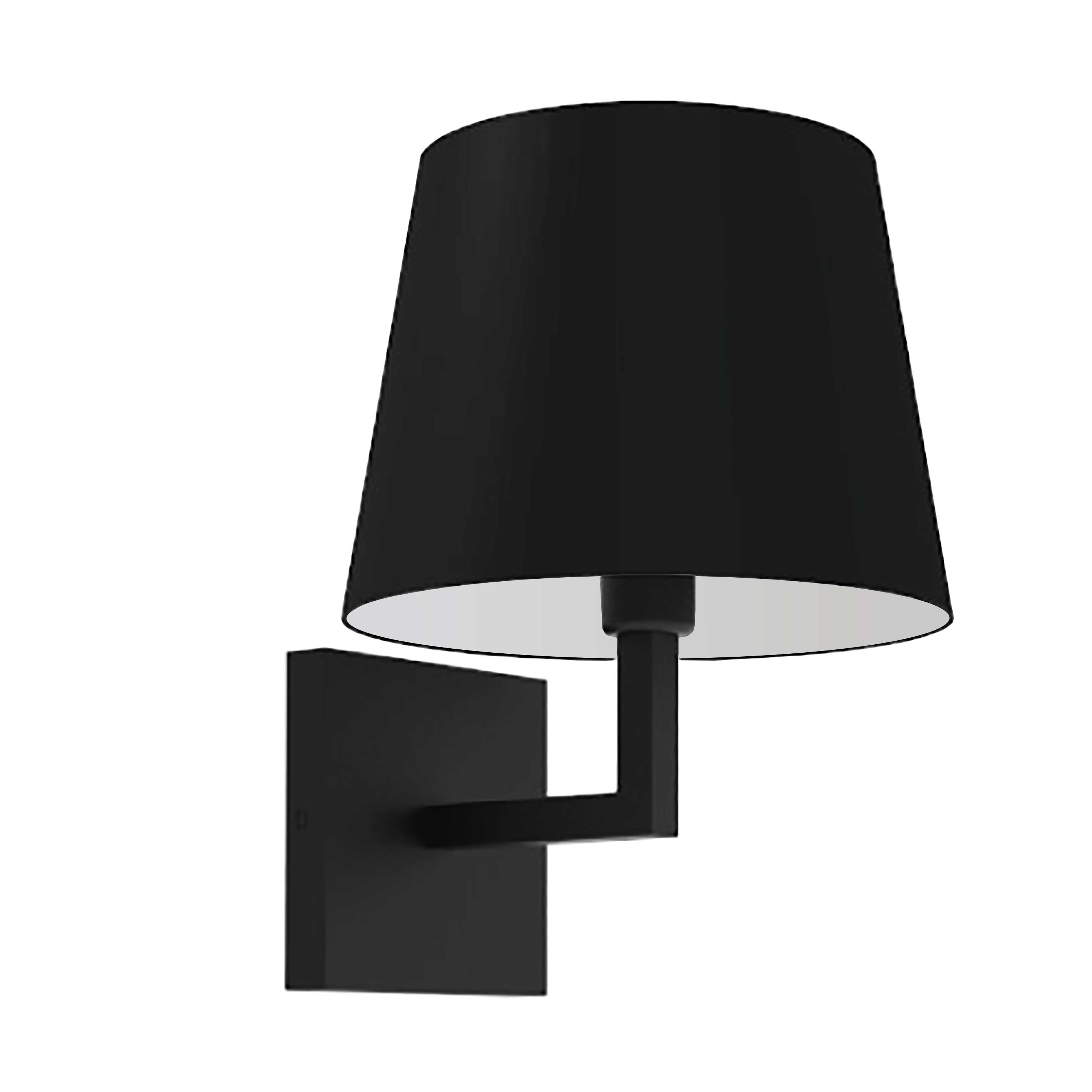 1lt Incandescent Wall Sconce Mb W Black Shade — Dainolite