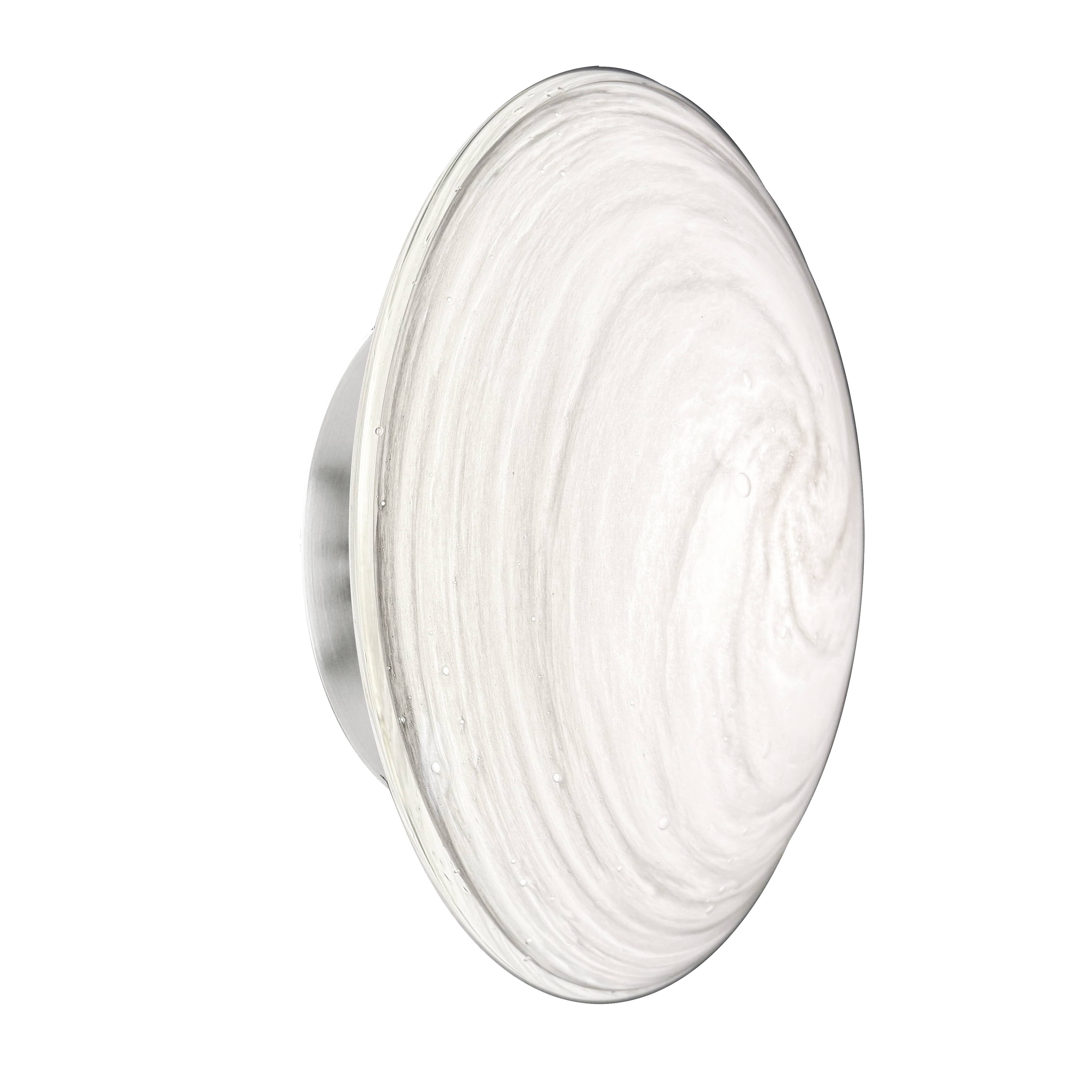 5W Wall Sconce, PC w/ Swirl Glass