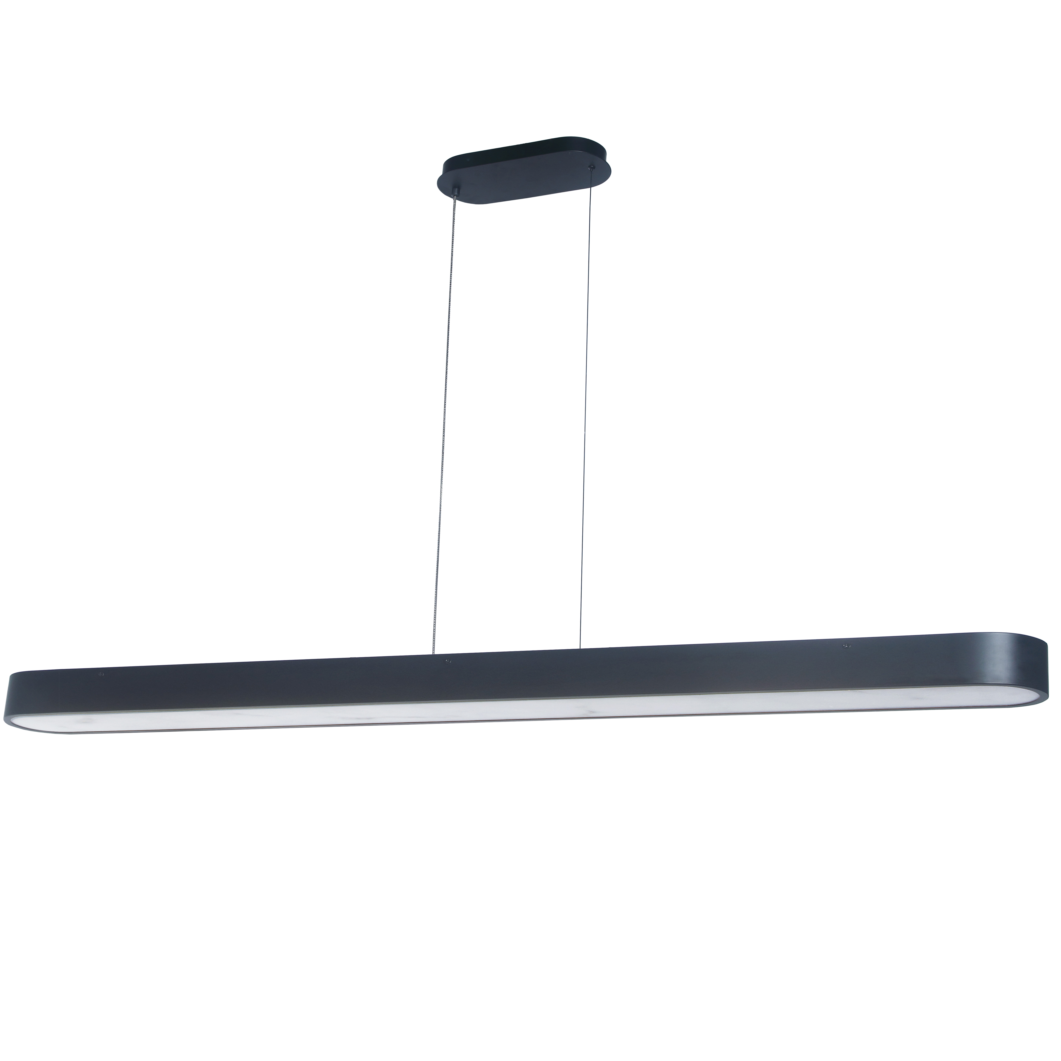 60W Horiz Pendant, MB w/ Faux Alabaster