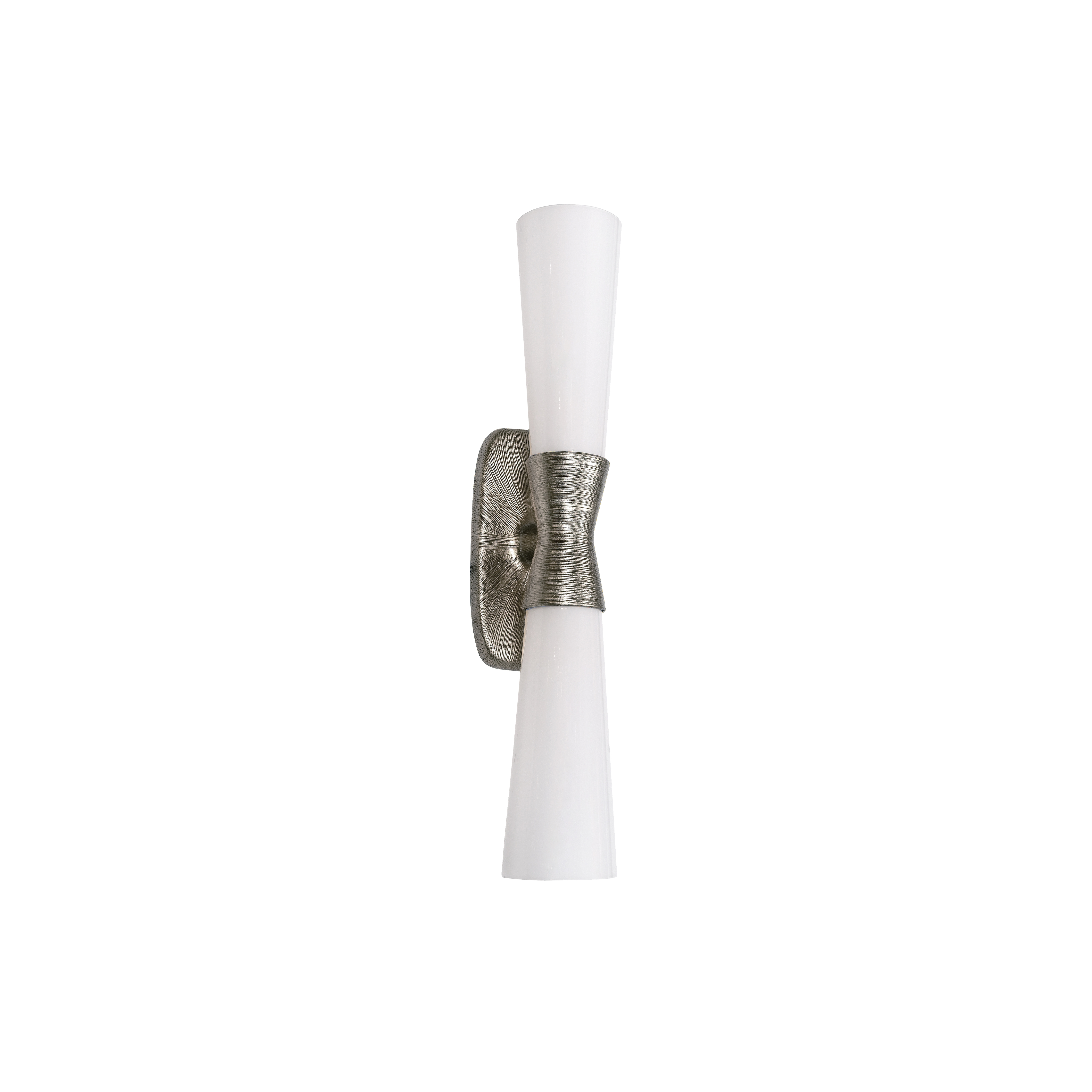 2LT Wall Sconce, SLV w/ Opal Glass